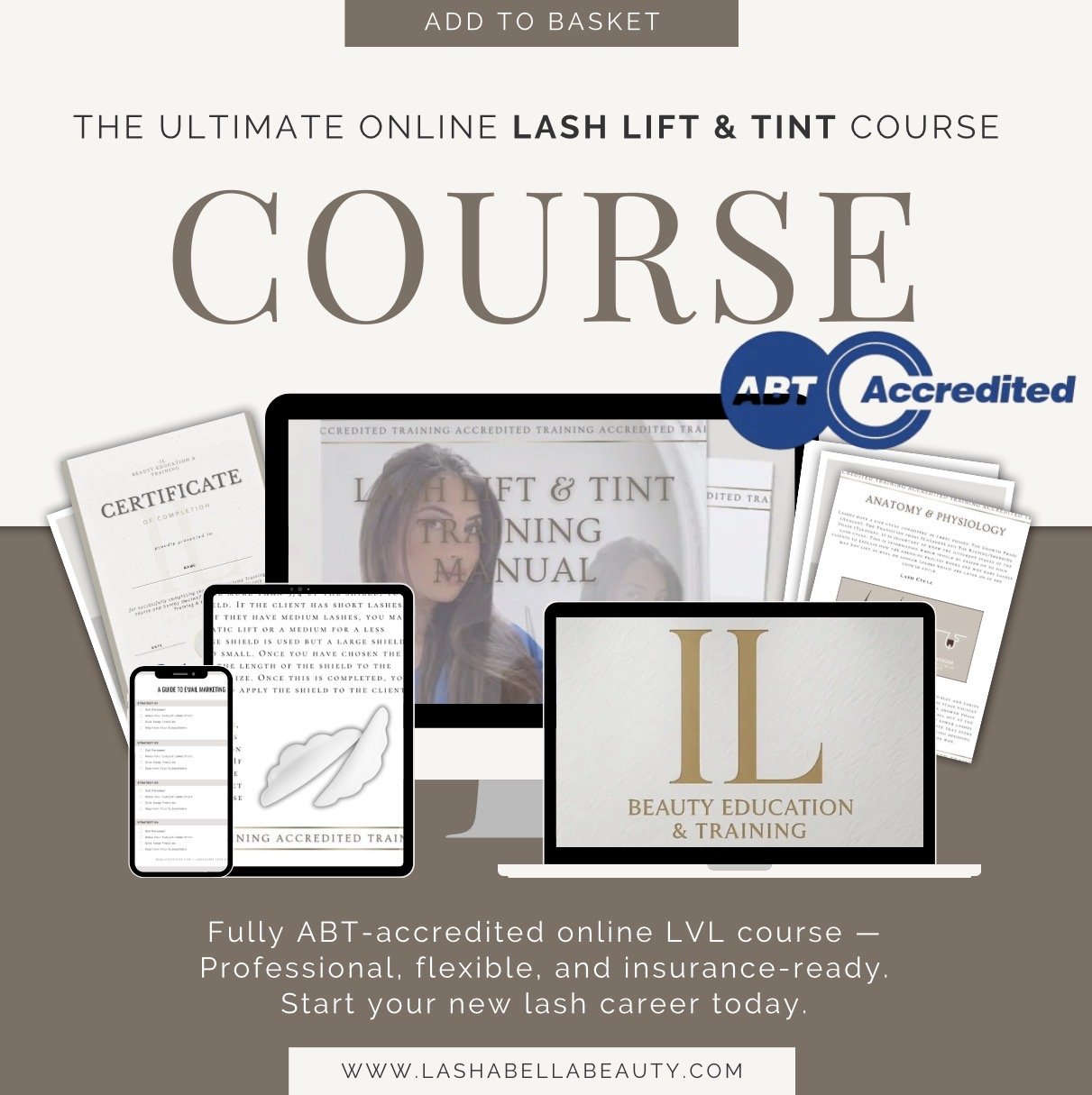 Online Lash Lift & Tint Course