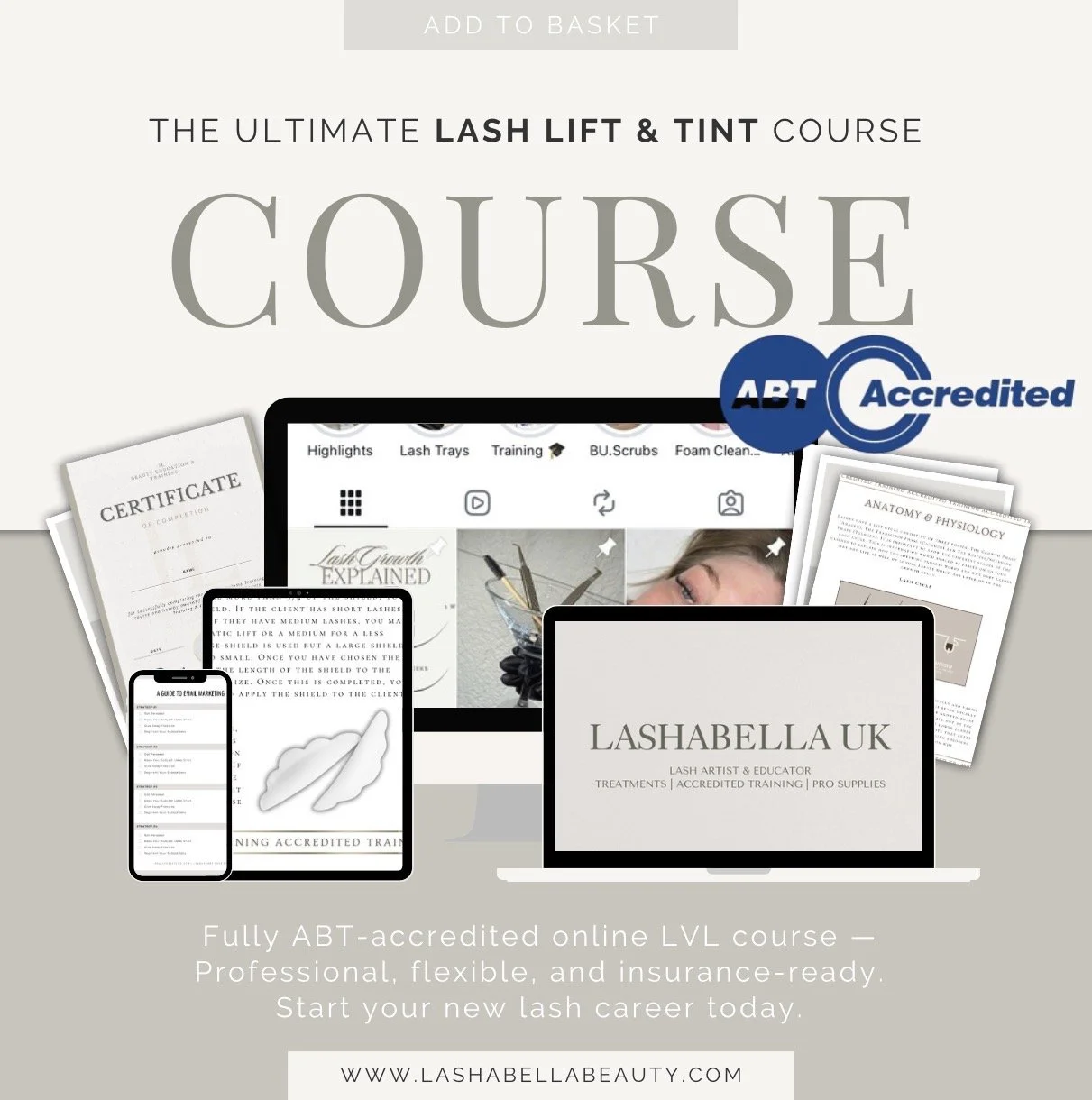Online Lash Lift & Tint Course