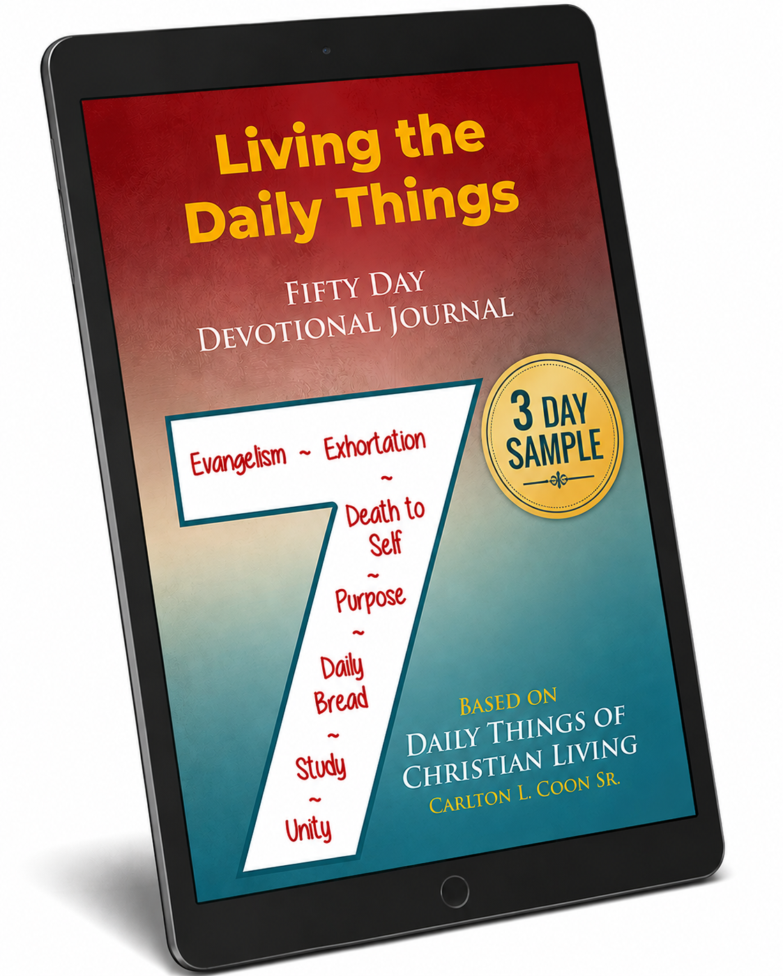 Three Day Sample Living the Daily Things - Fifty Day Devotional Journal