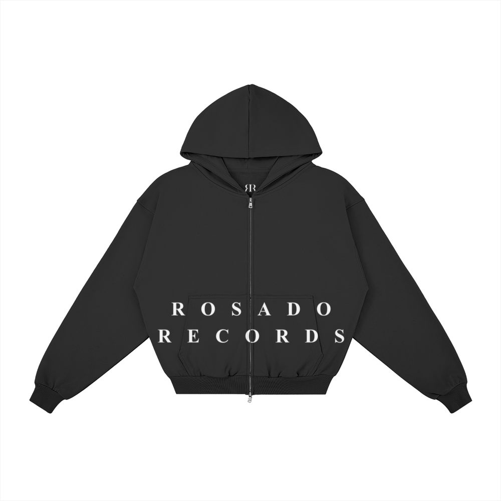 Typography Double-Zip Hoodie