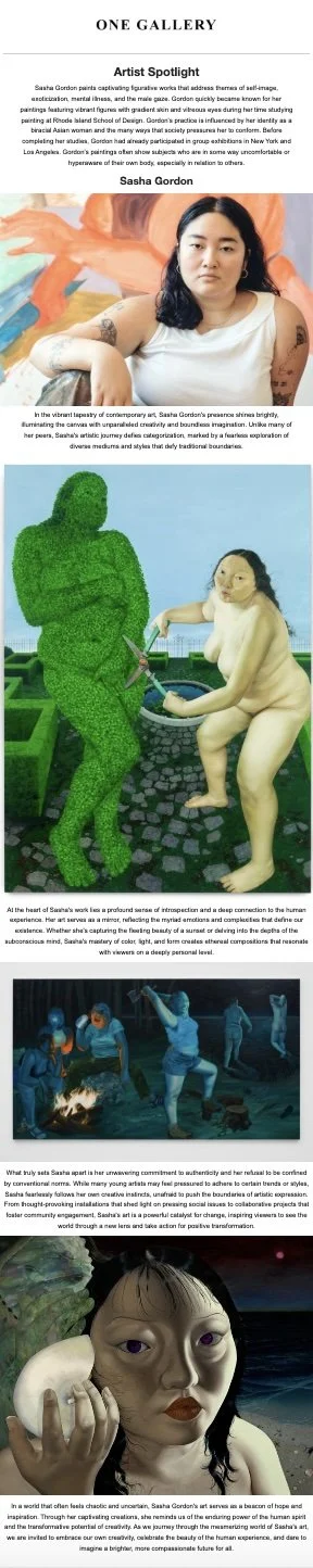 One Gallery Art Email Design