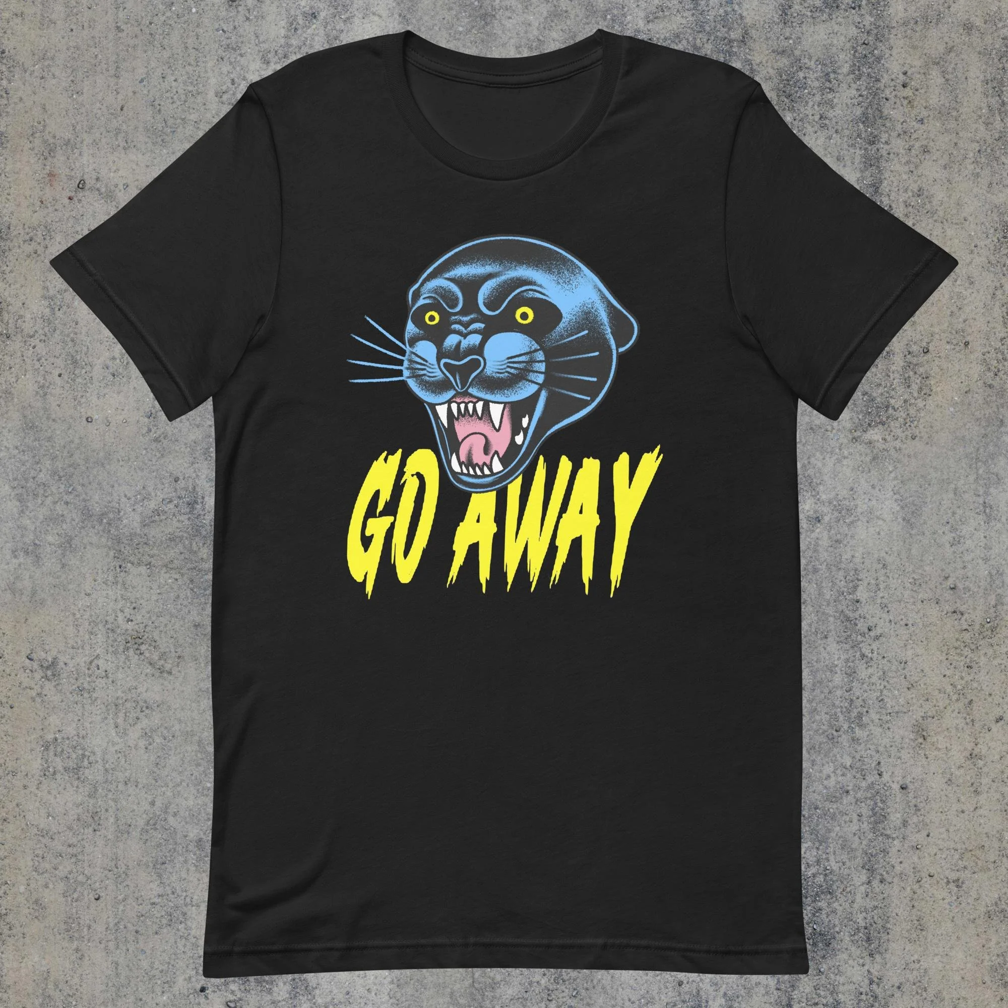 go away panther t-shirt