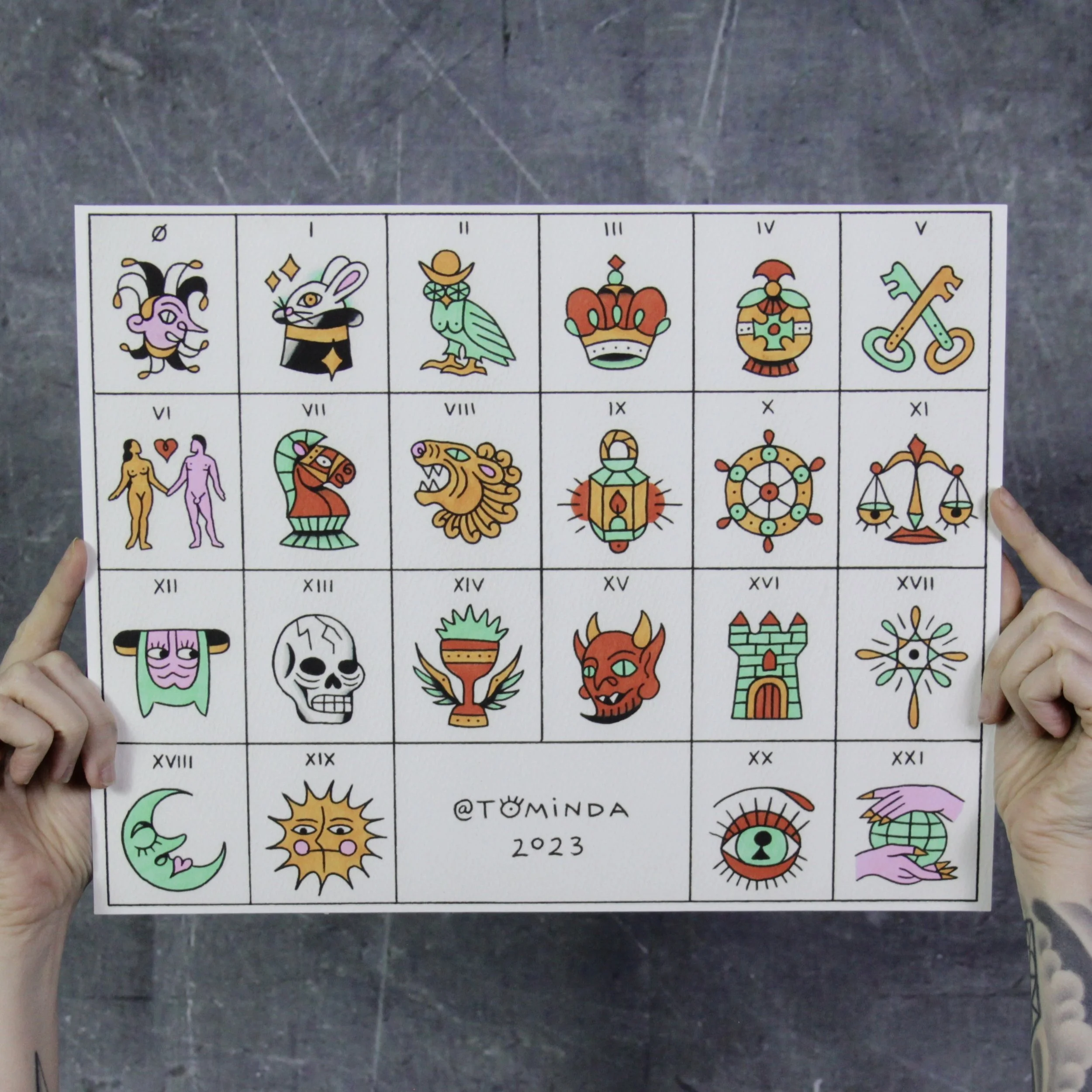 major arcana flash print