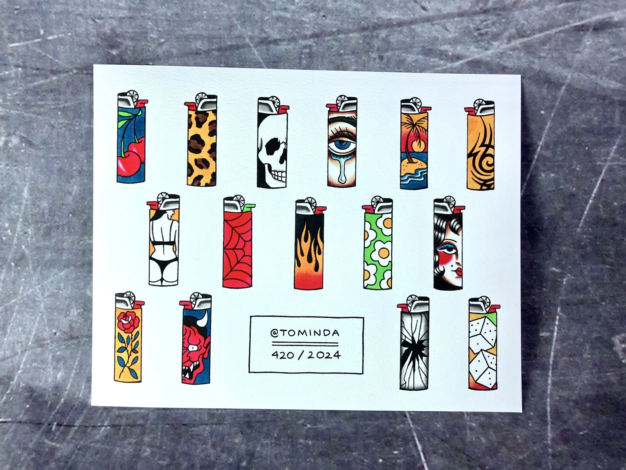 lighter flash sheet