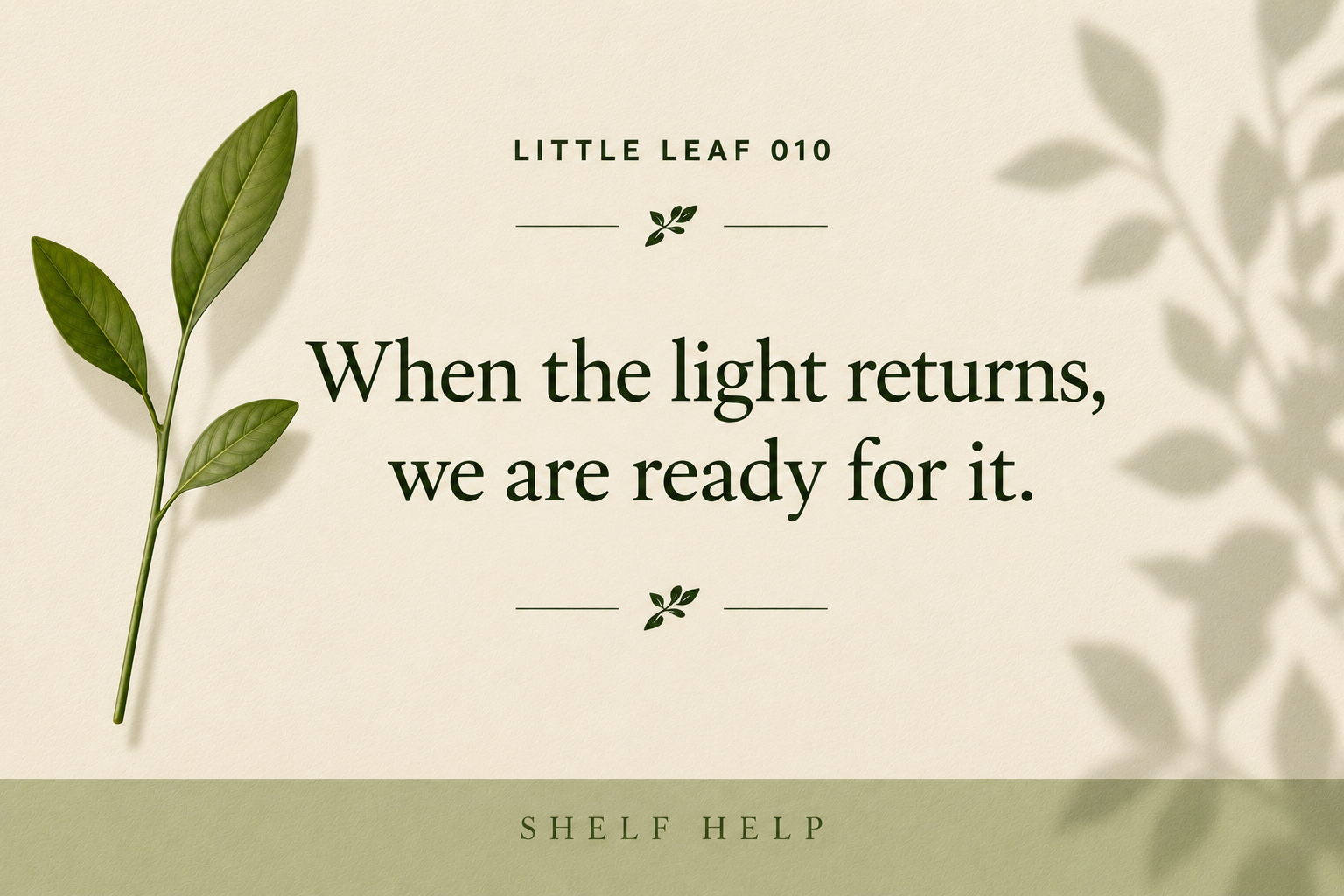 Trusting the Light