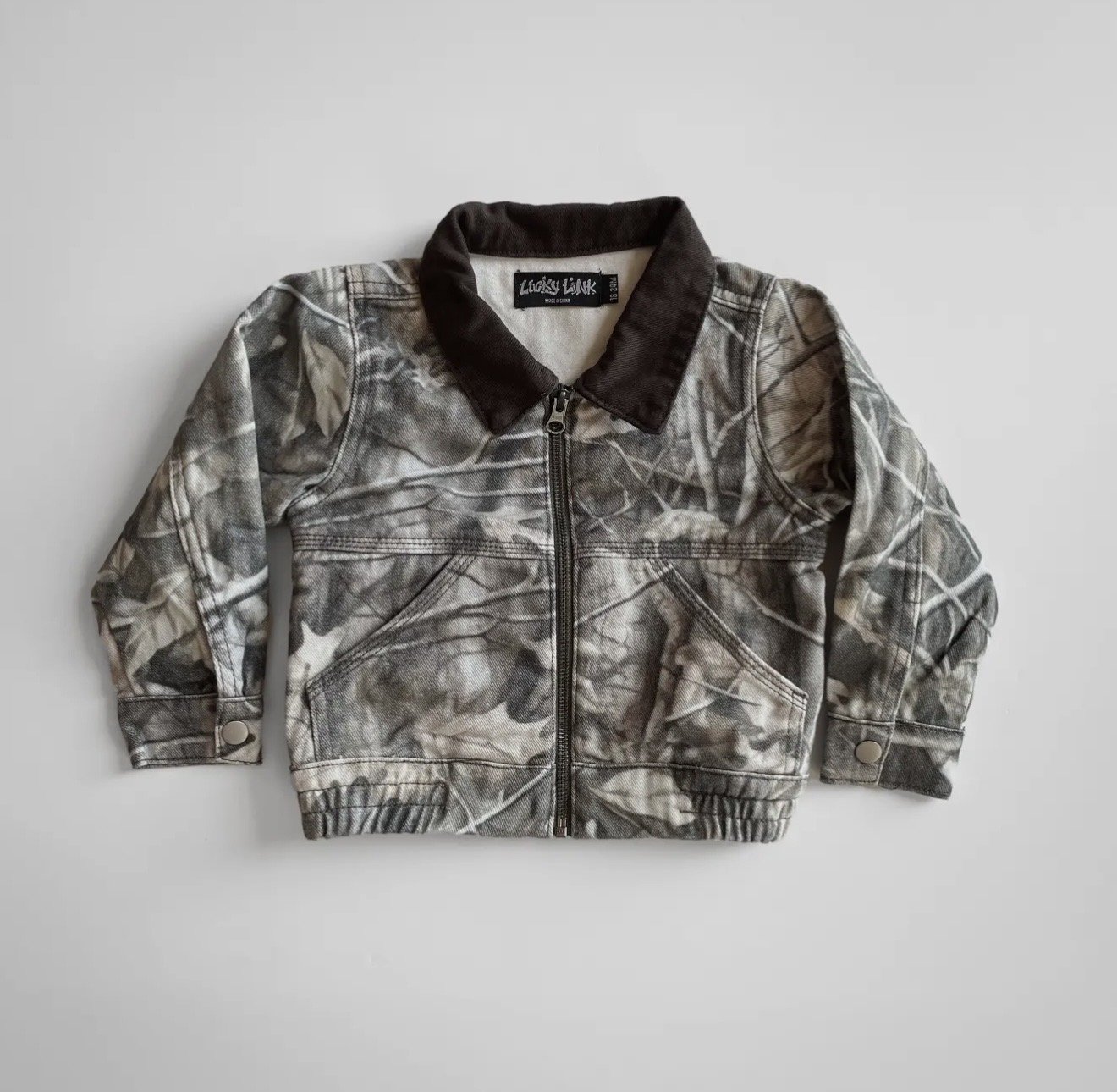 Old School Camo Denim Jacket