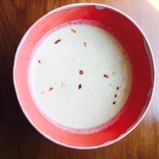 Creamy Cauliflower Soup with Bacon &amp; Jalapeno