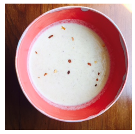 Creamy Cauliflower Soup with Bacon &amp; Jalapeno