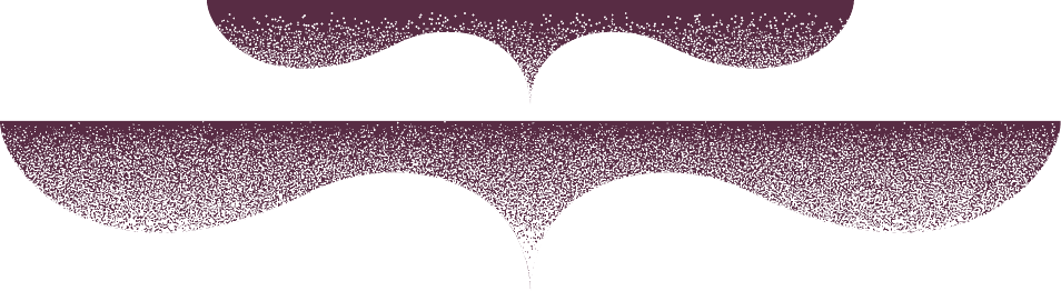 Stylized barcode with purple and black colors.