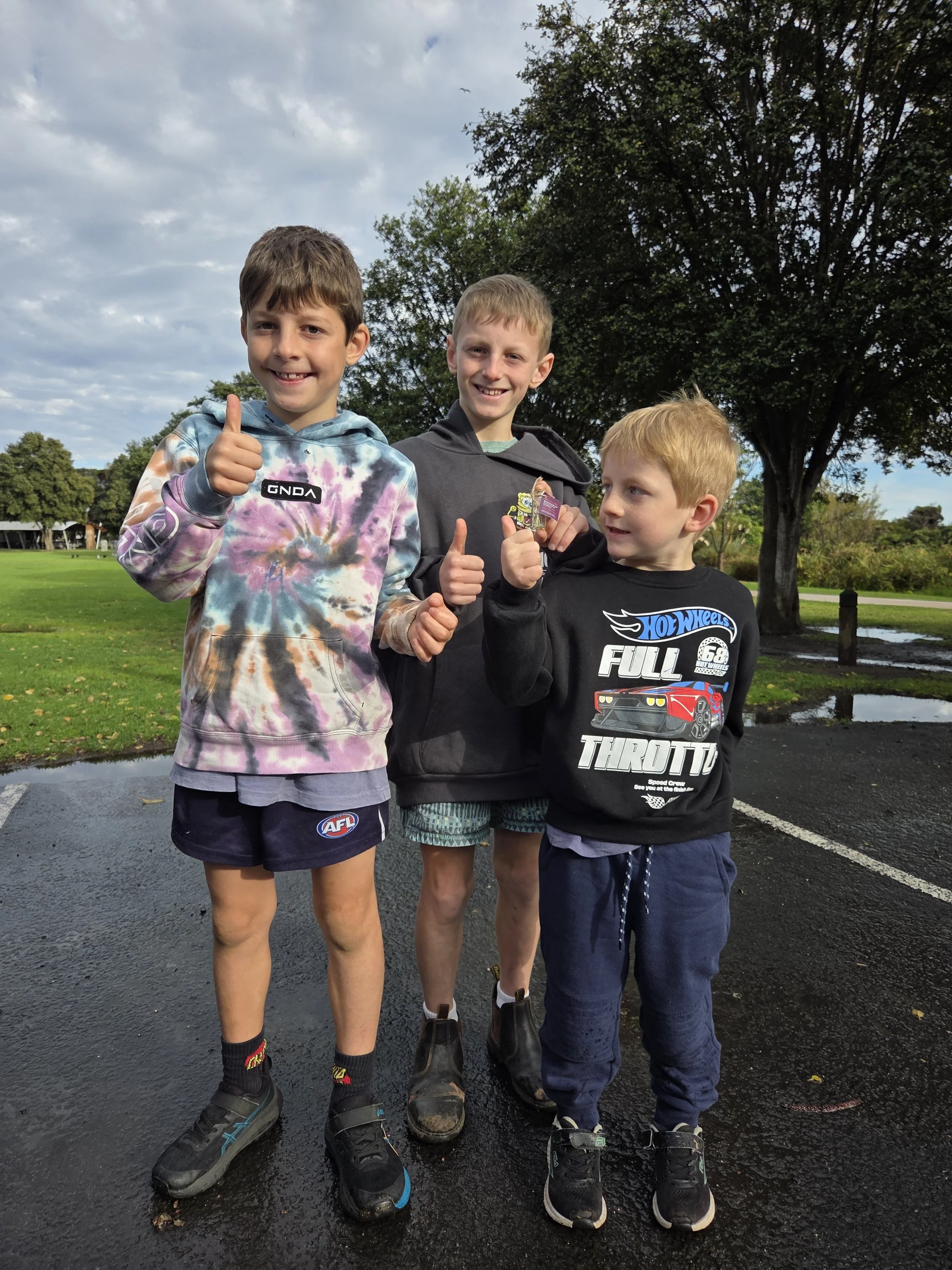  Scroll 24 by Jodie Fleming  
Found by: Jack, Charlie and Tom 
Location: Lake Pertobe BBQ Area 
Comments: We had so much fun on our treasure hunt! Thank you! 
Experience rating: 5 stars