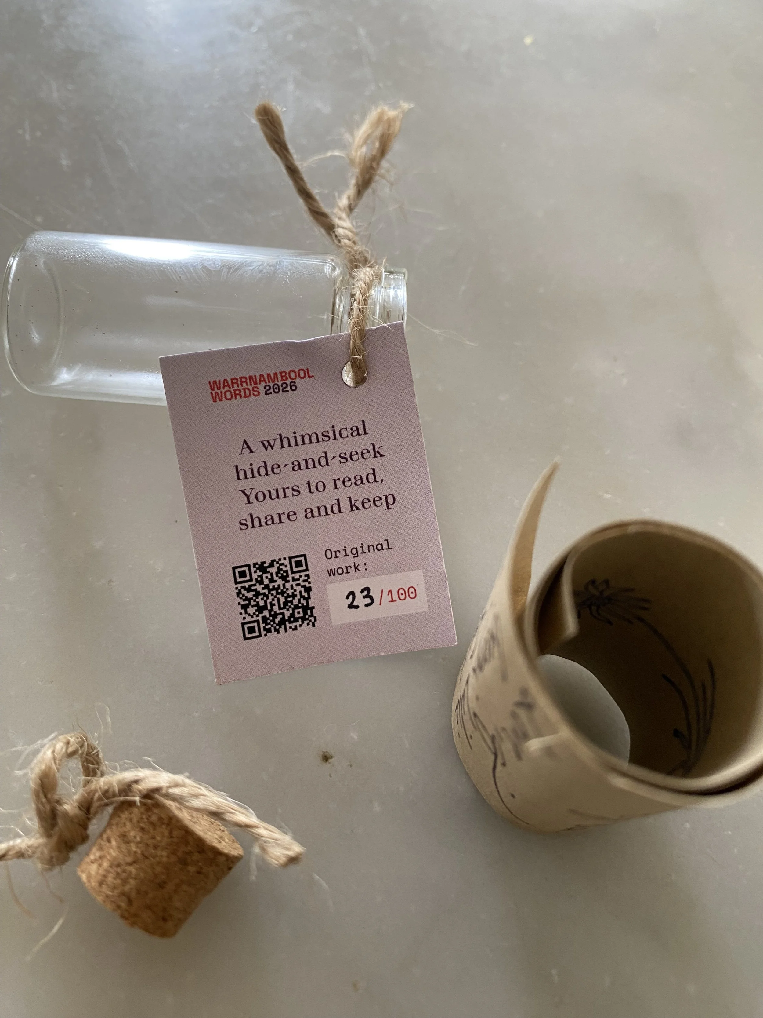  Scroll 23 by Georgia Lillie  
Found by: Lisa 
Location: Edward's Bridge 
Experience rating: 5 stars