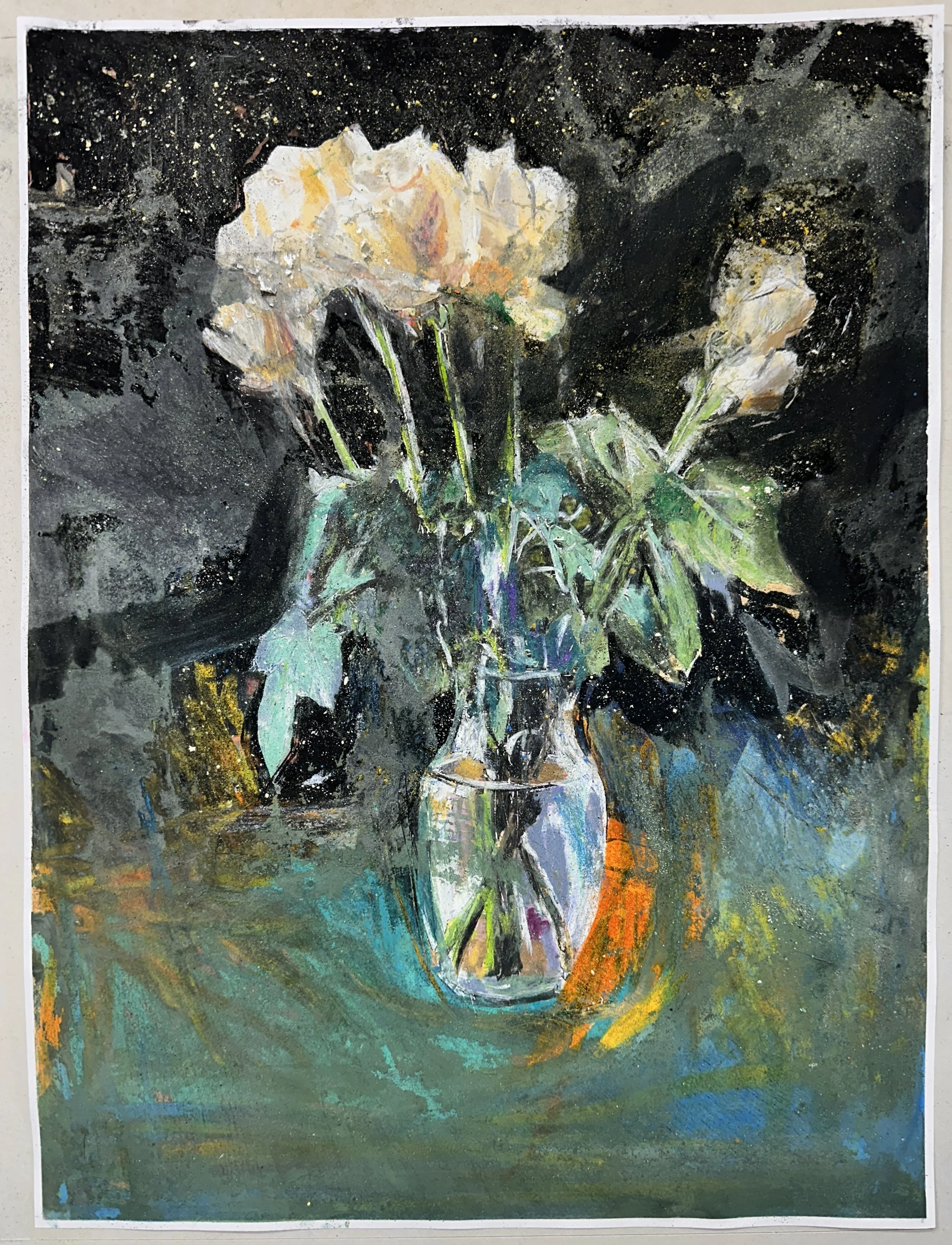 Cancer Flowers At Night 26 8inx10in