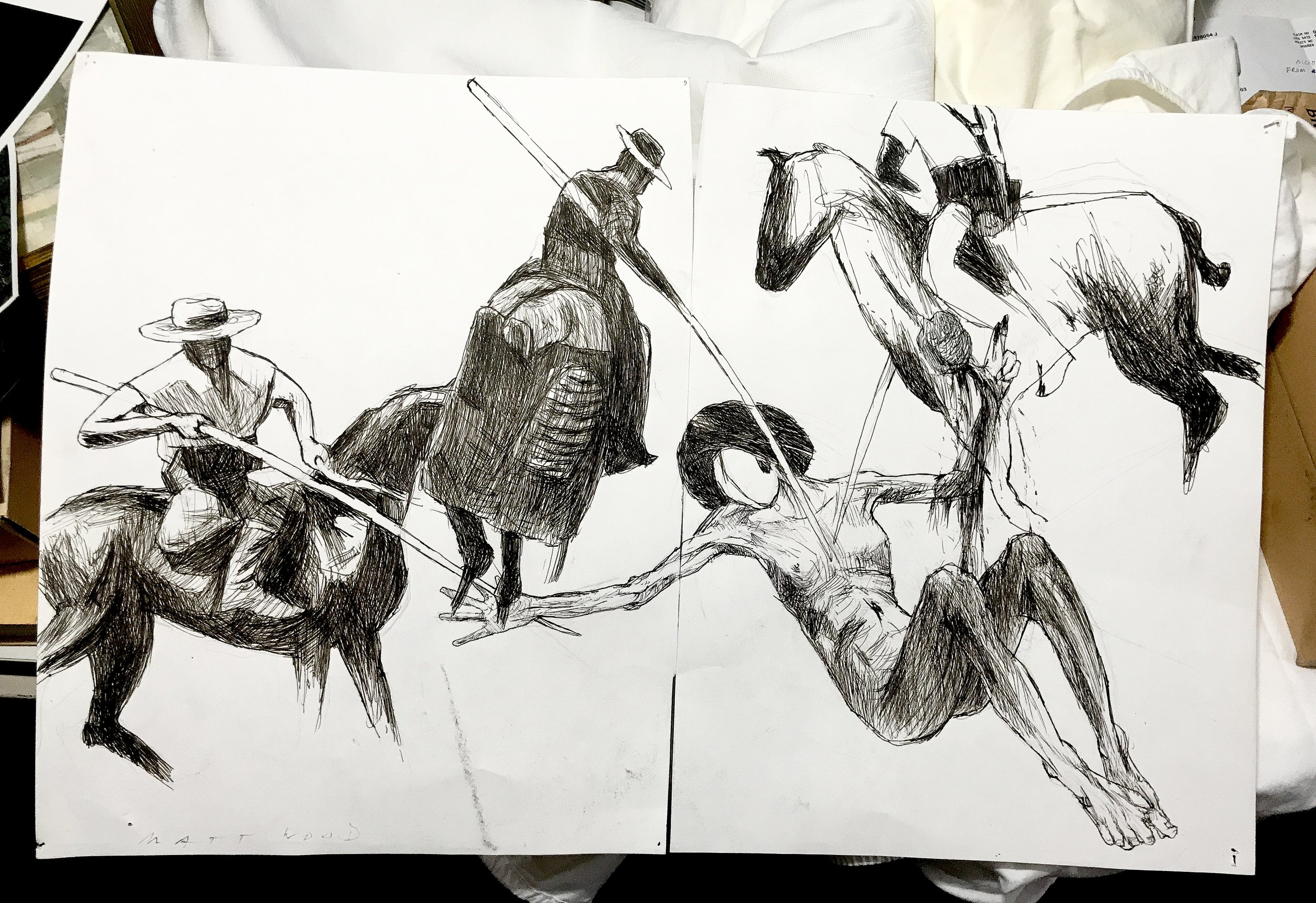 Chaos 4 Ink On Paper 14inx22in