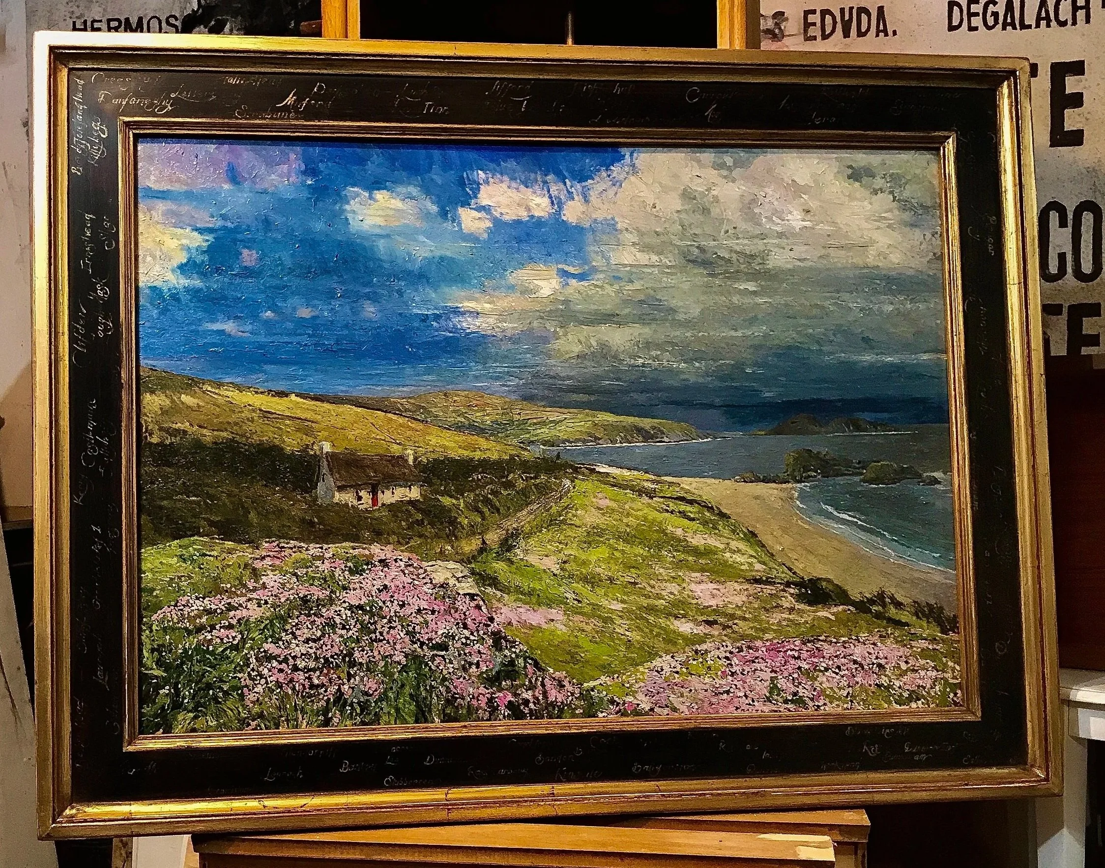 Imaginary Scotland With Handmade Frame 60inx45in