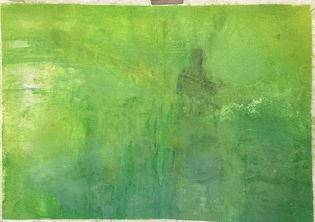 The Weedwacker Pastel Charcoal 20inx30in