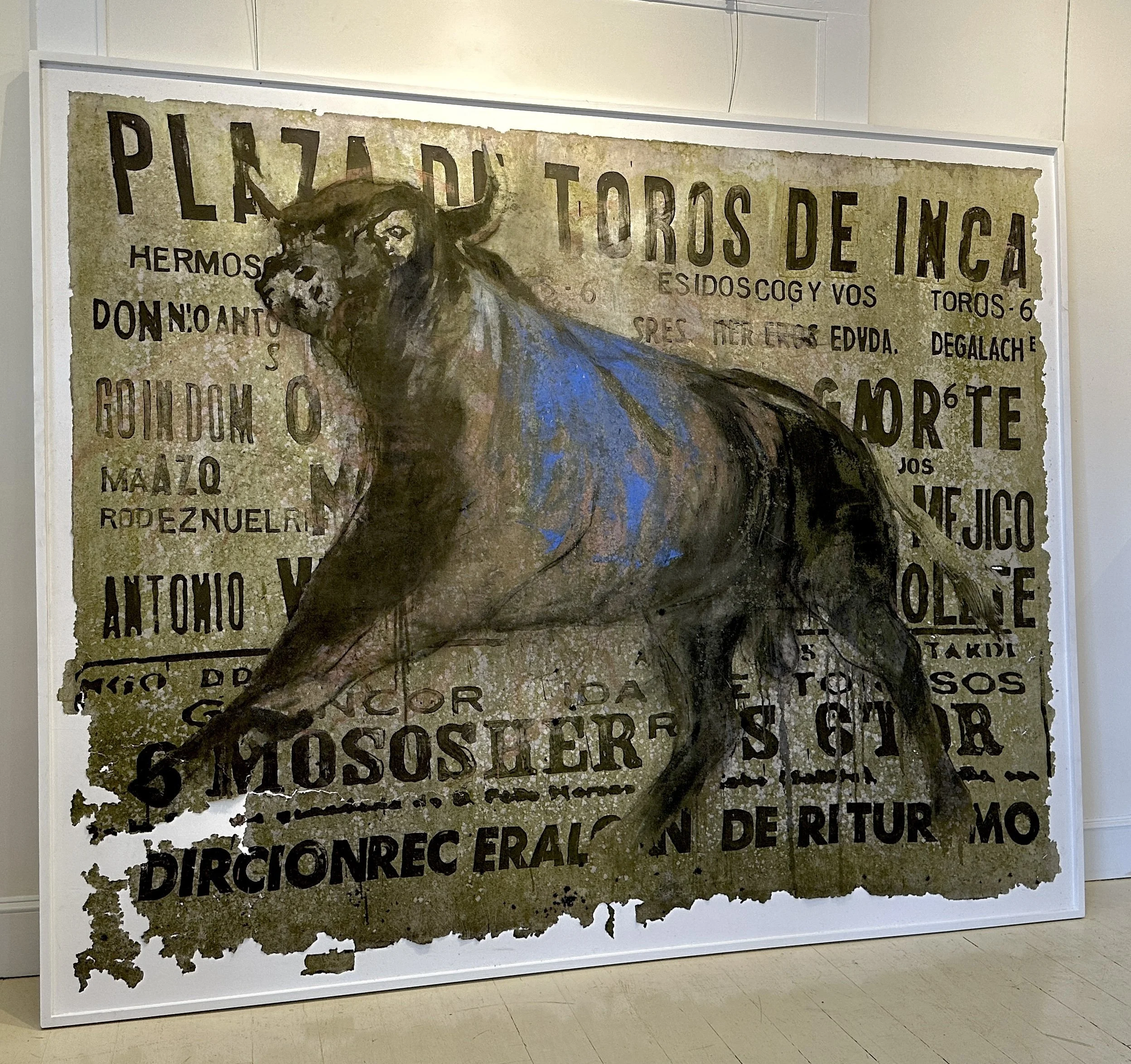 Plaza De Toros Oil Dirt On Canvas 95inx70in