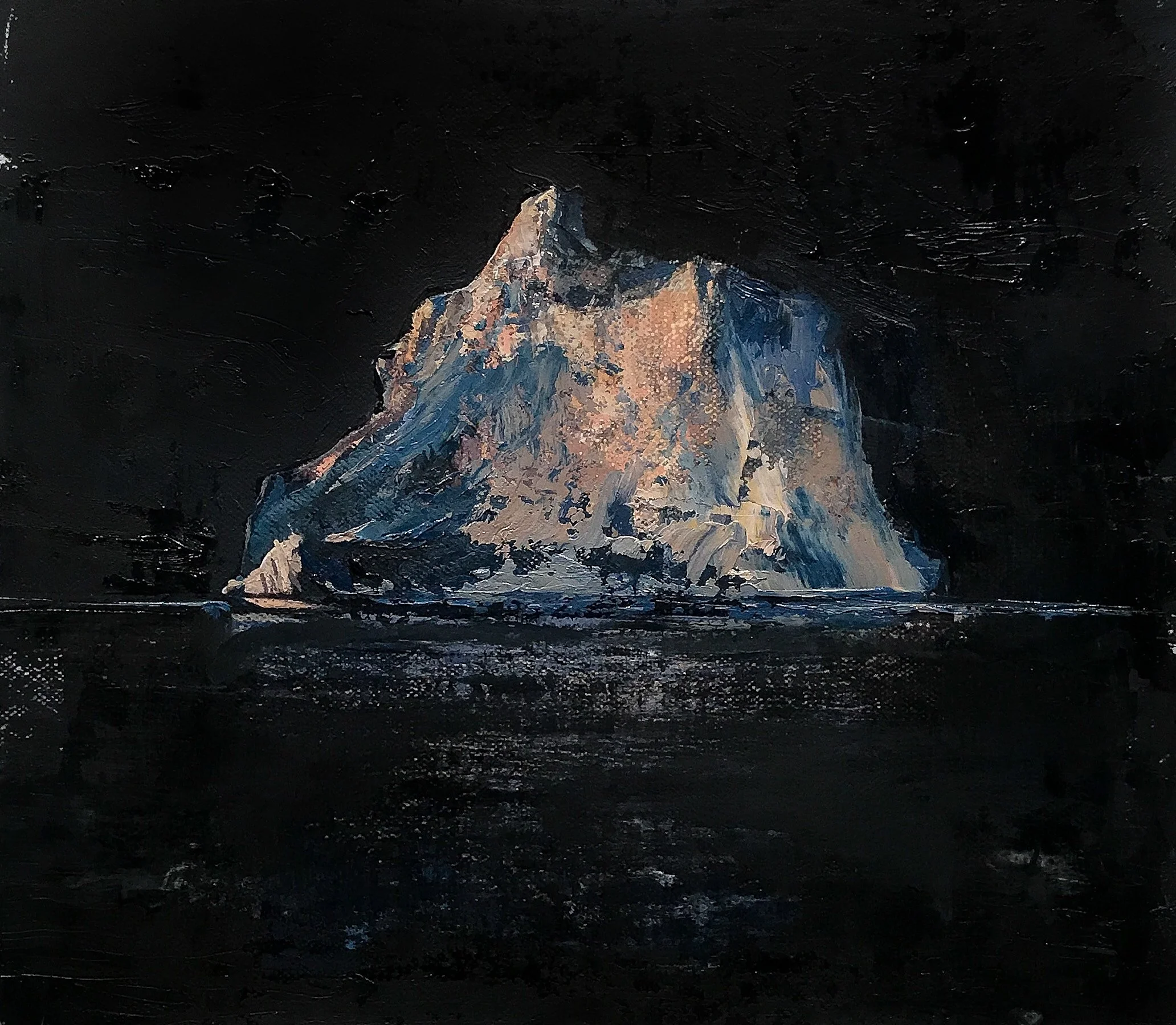 Iceberg 4 11inx8in Oil On Canvas