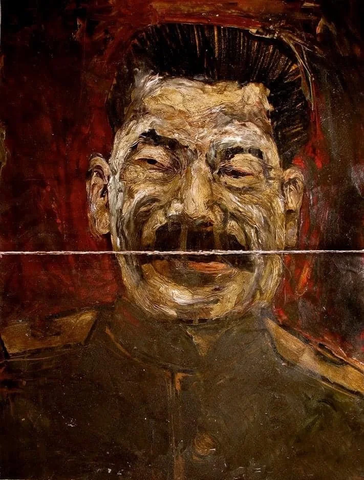 Stalin Oil On Paper 14inx22in