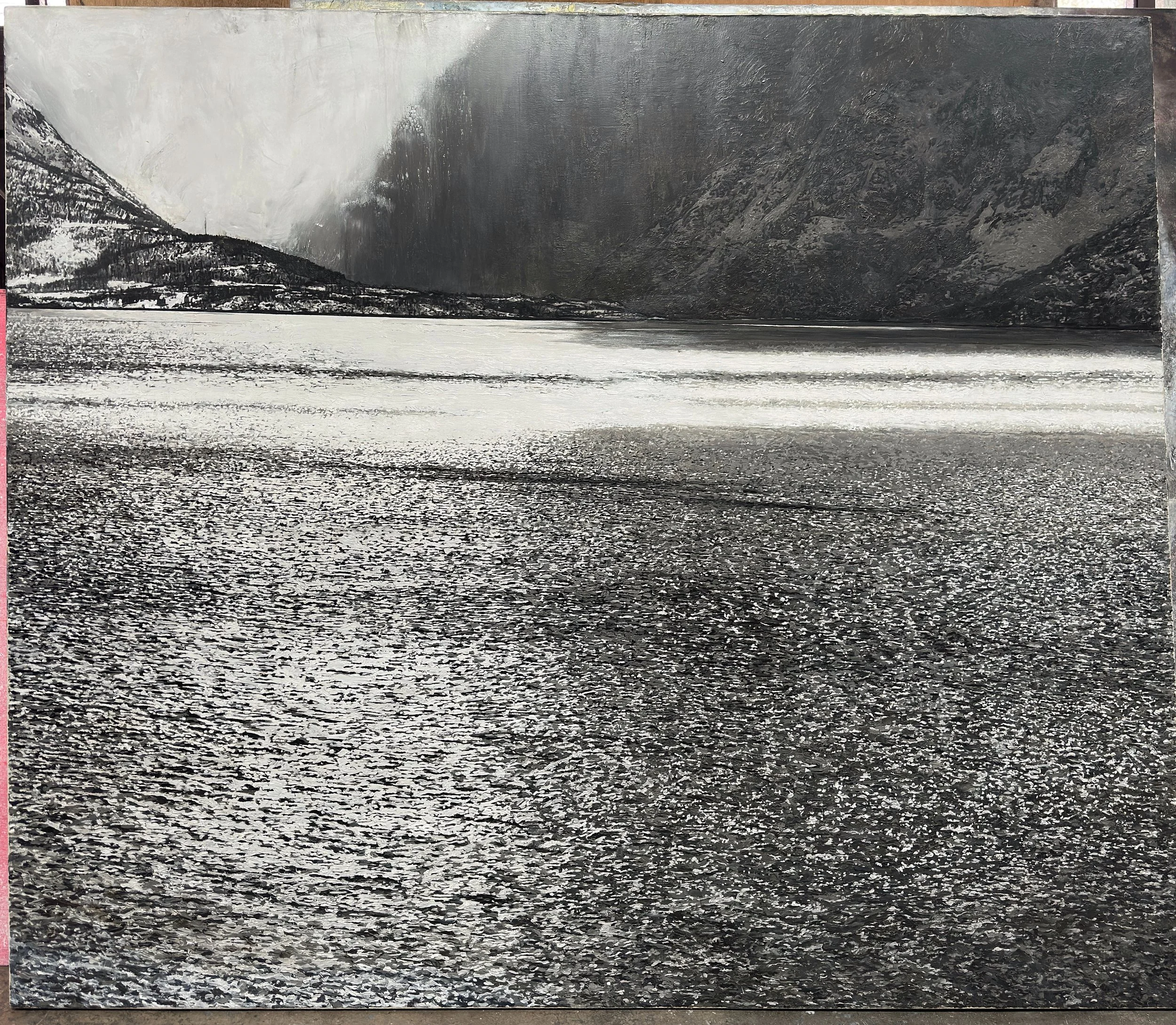 Lofoten Norway Oil On Canvas 67inx90in