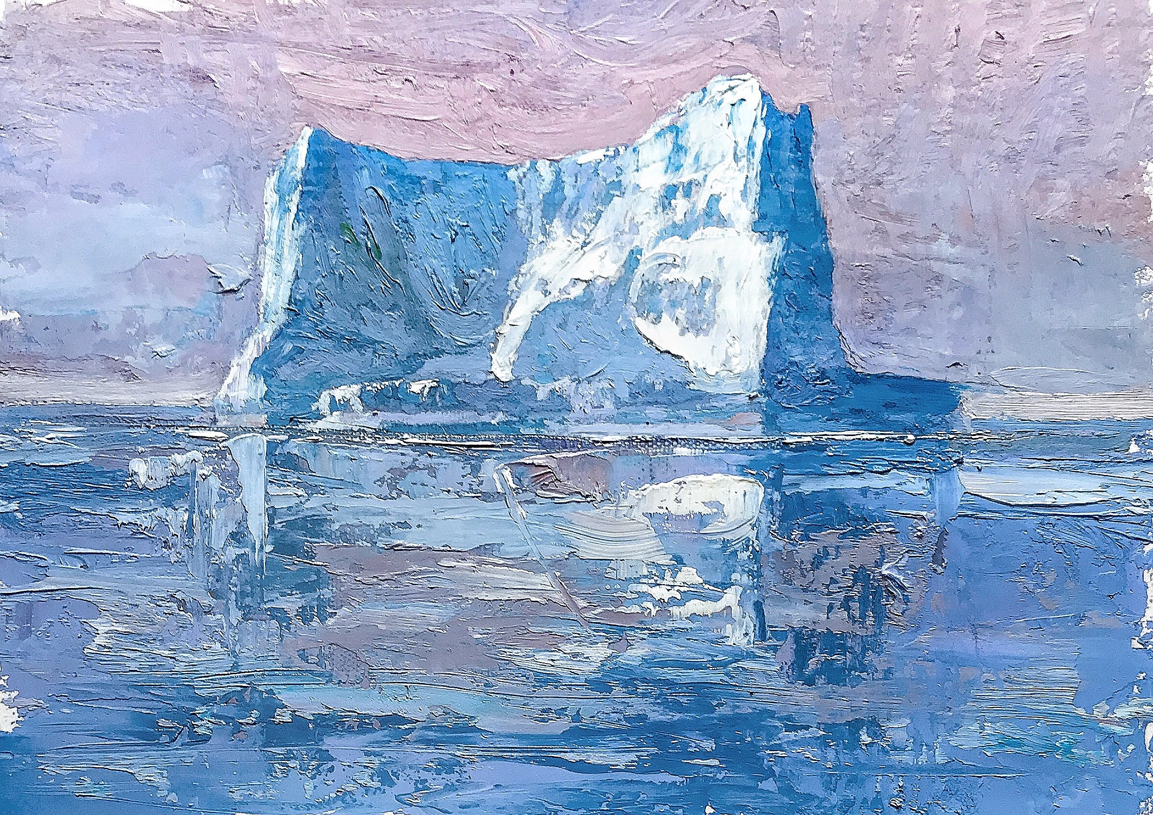 Iceberg 9 Oil 11inx5in