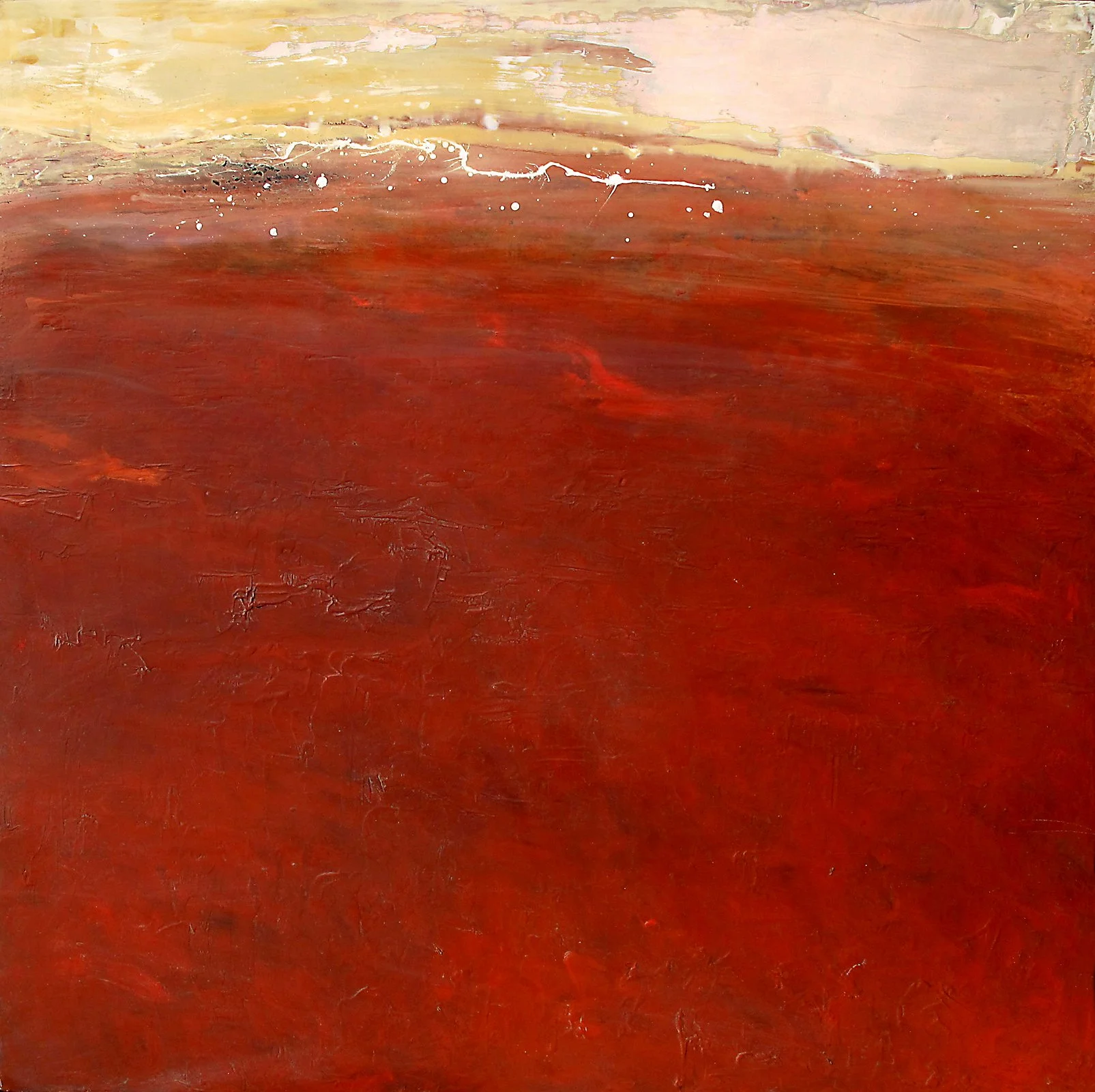 A Million Million Fish 2 oil and enamel on canvas on wood, 48inx48in