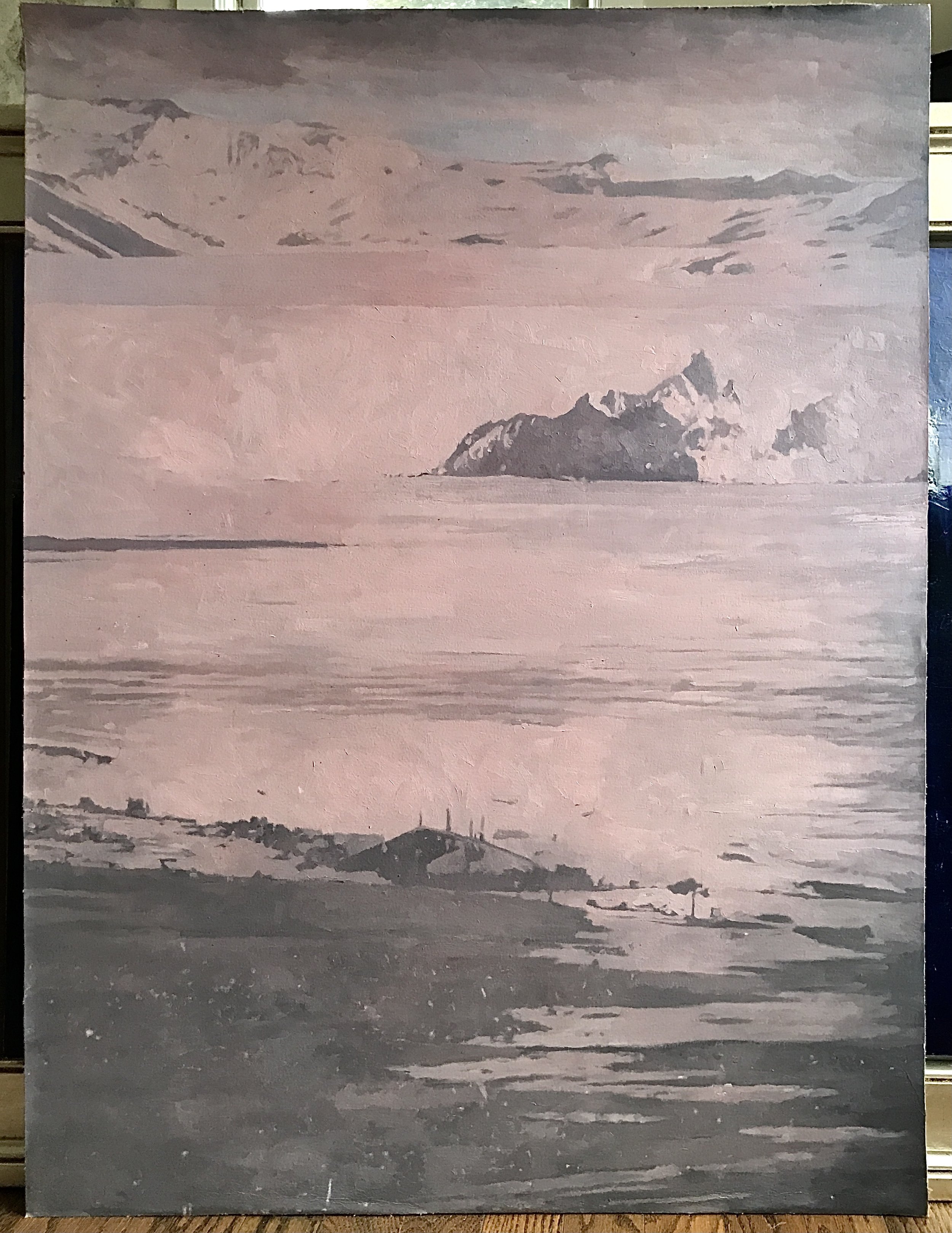 The Last Iceberg Oil On Canavs 50inx32in