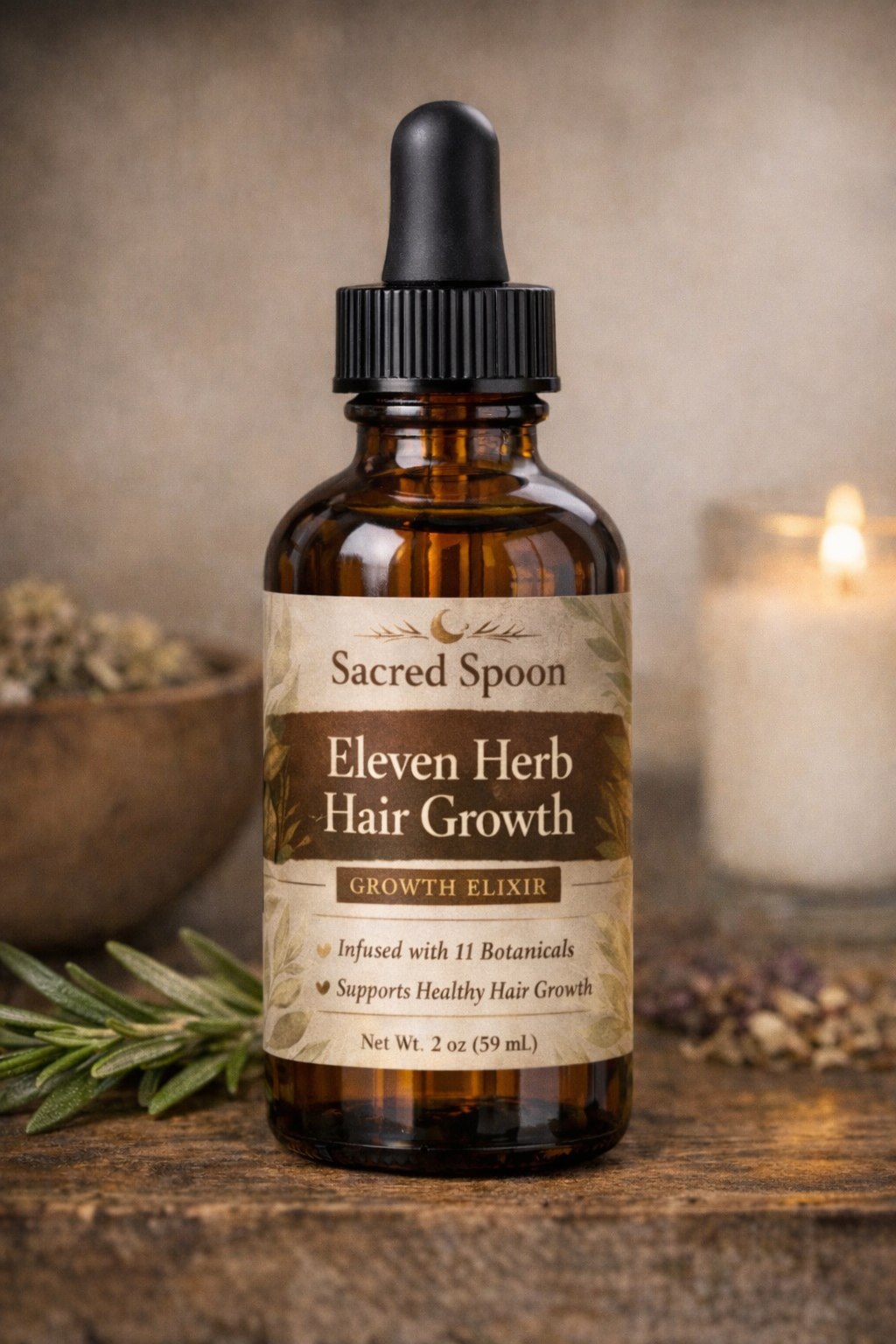 Eleven Herb Hair Growth Elixir