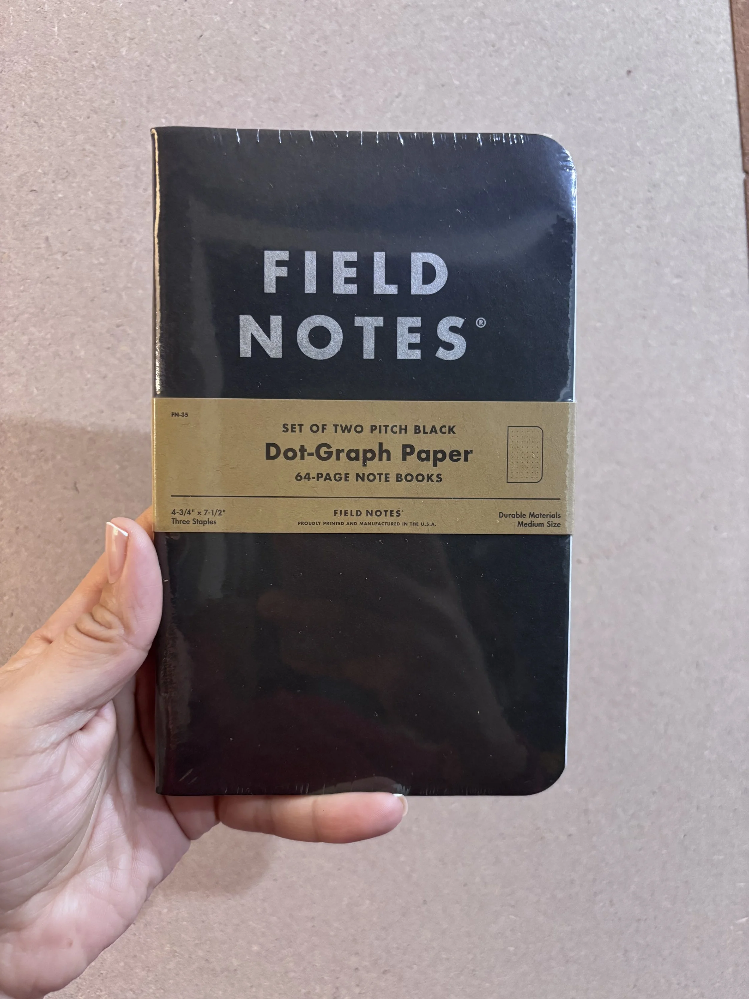 Field Notes Pitch Black Note Book 2-Packs