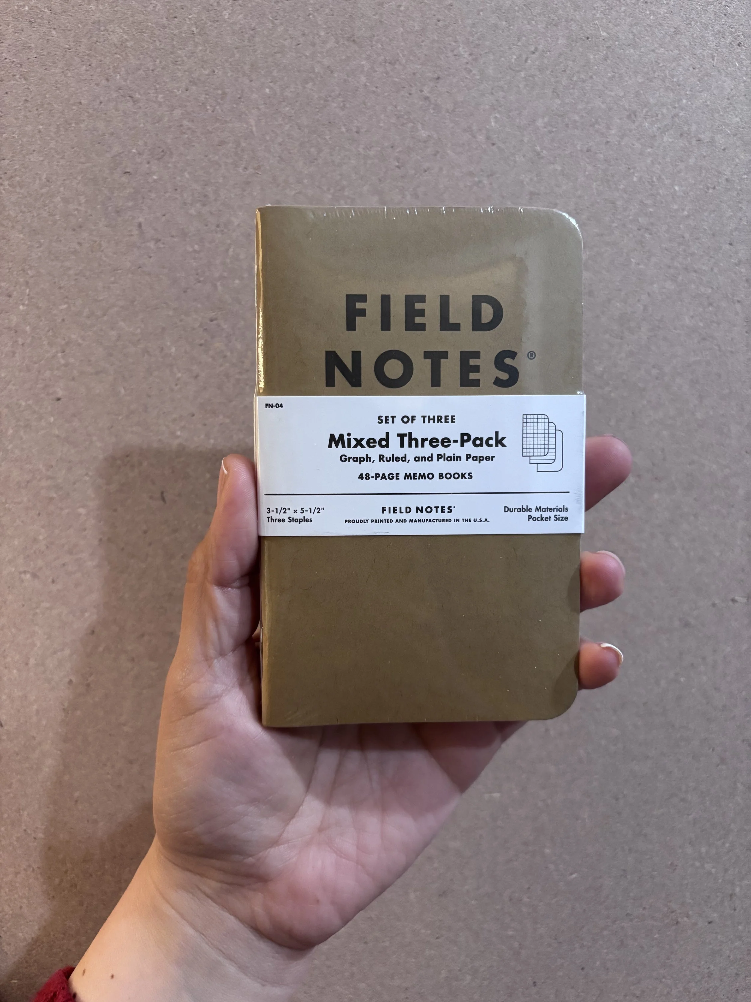 Field Notes Original Kraft Memo Books 3-Packs