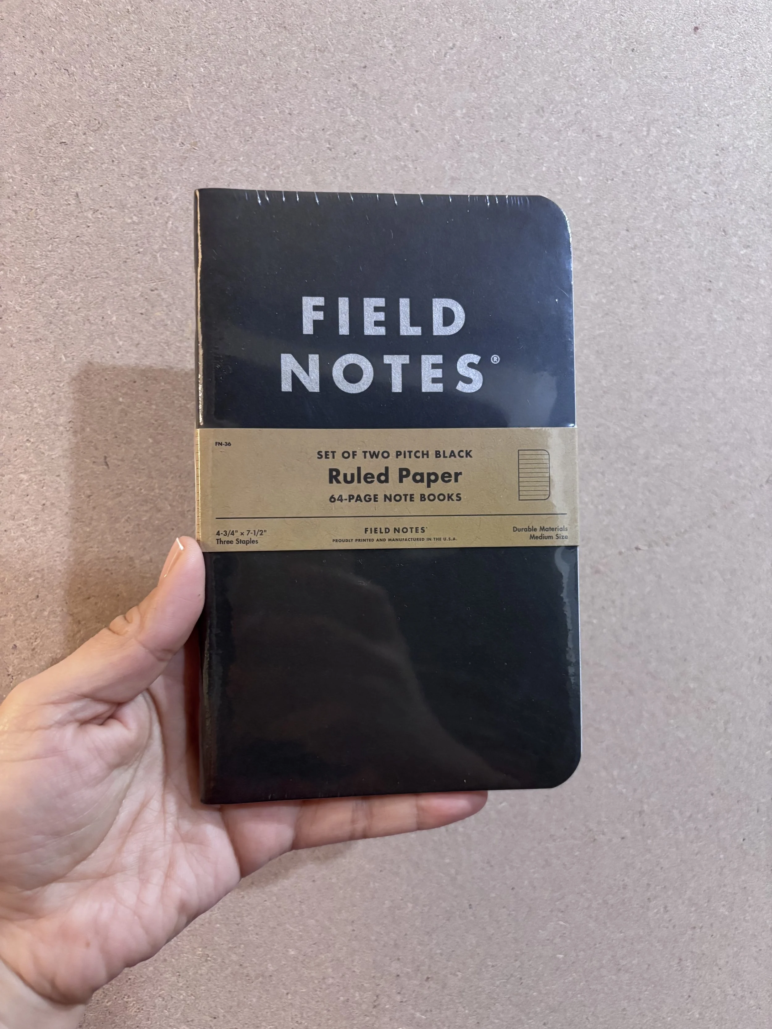 Field Notes Pitch Black Note Book 2-Packs