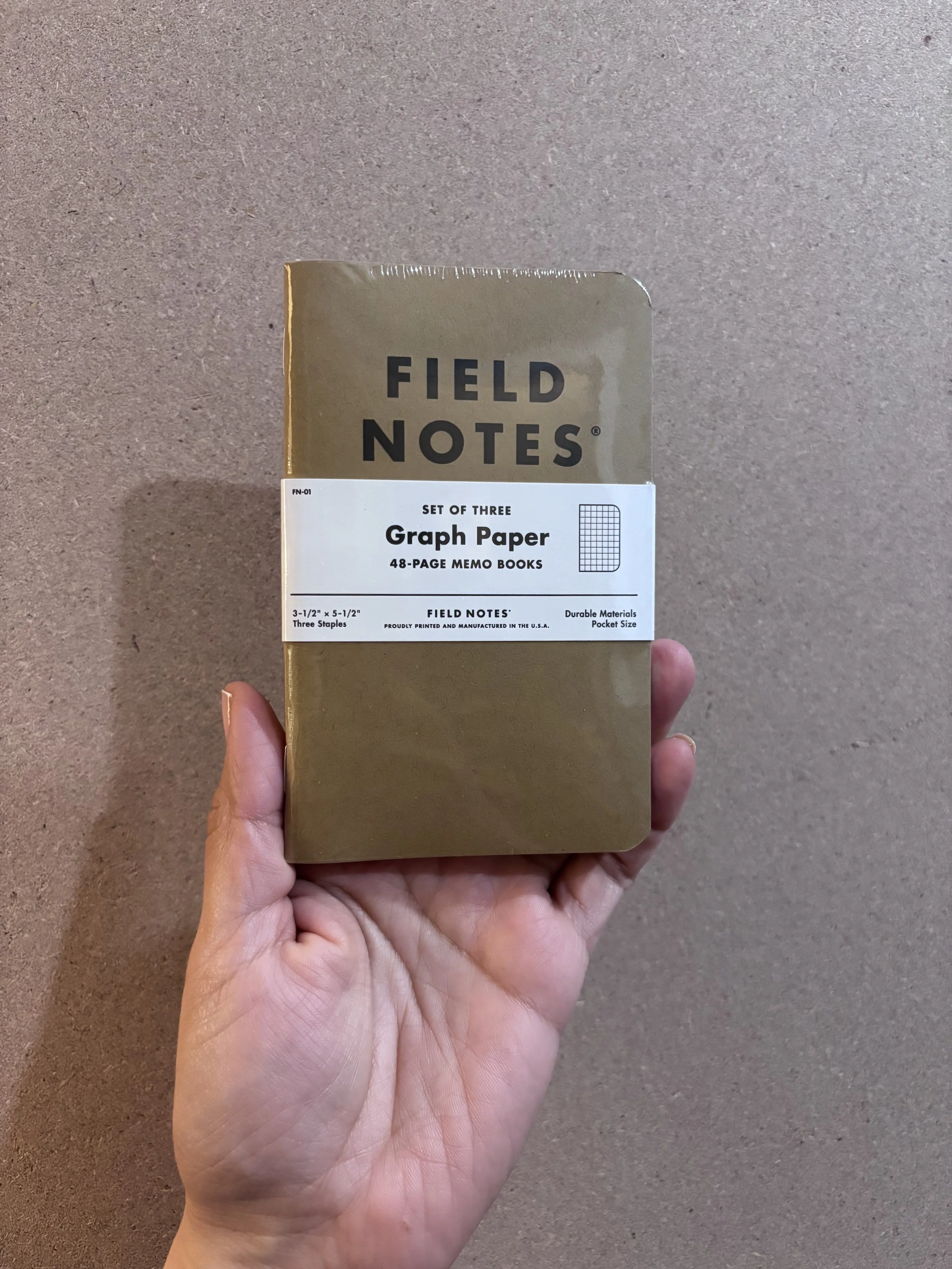 Field Notes Original Kraft Memo Books 3-Packs