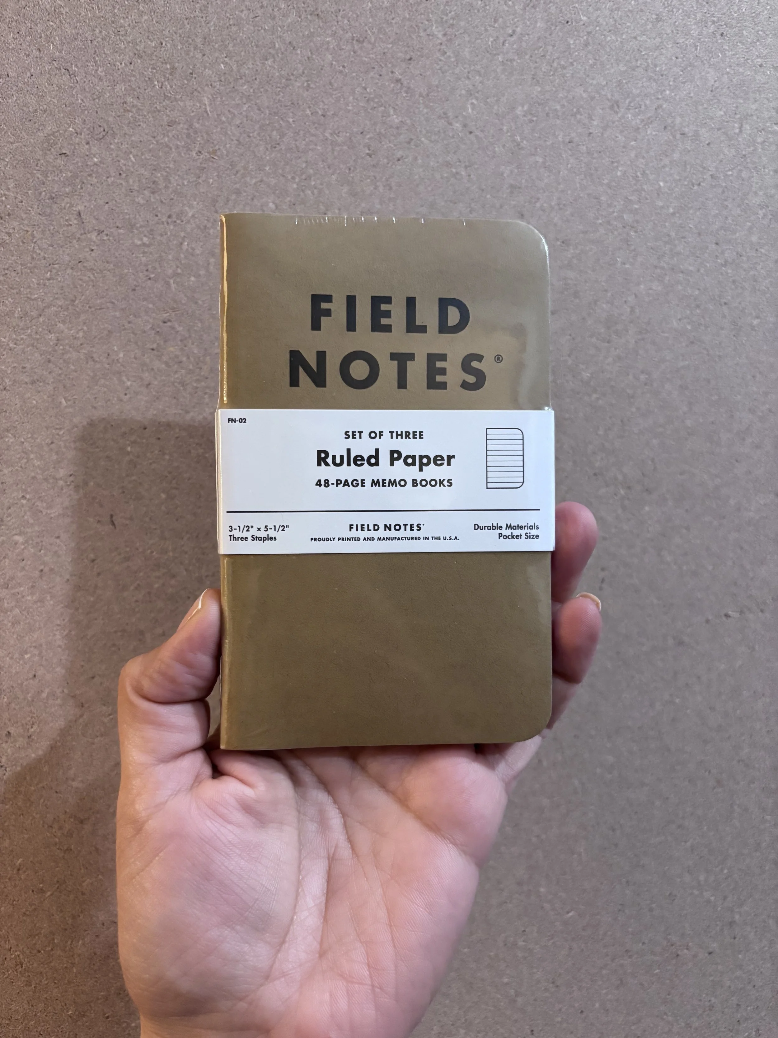 Field Notes Original Kraft Memo Books 3-Packs