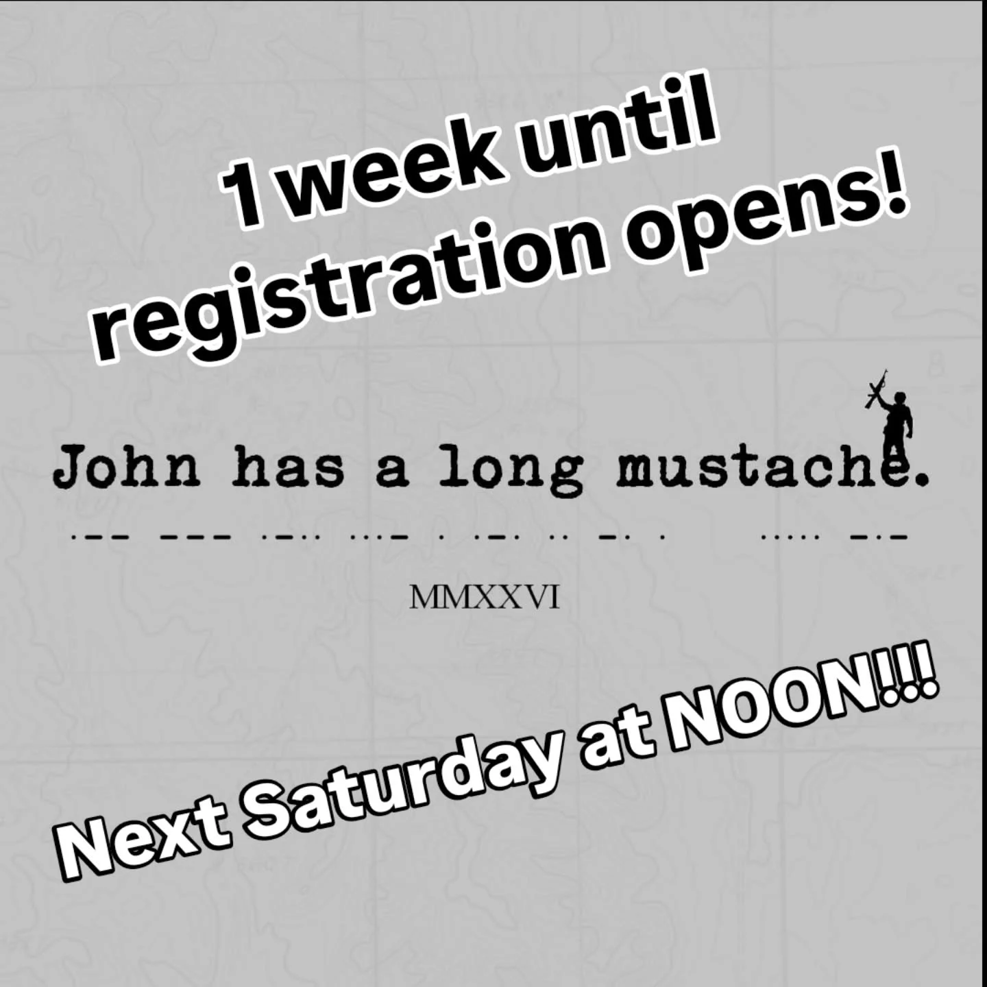 Registration for the 2026 Wolverine 5K opens next Saturday at noon.  Don't be late. The first obstacle is getting on the roster before it sells out.