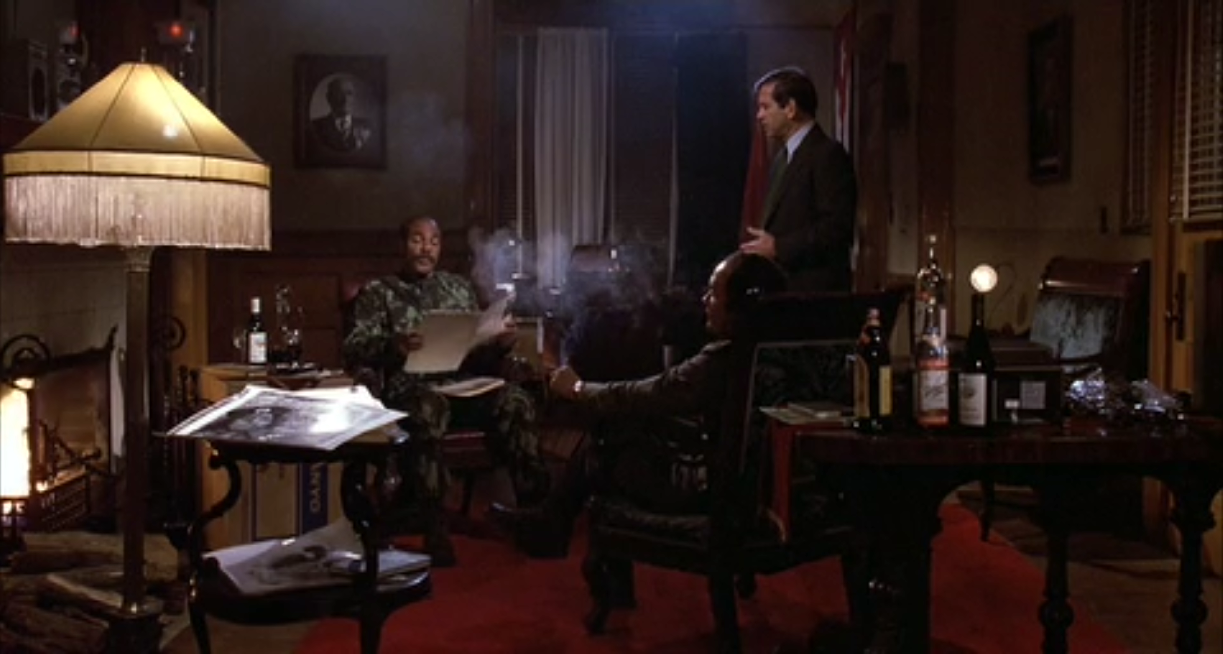 “A member of an elite paramilitary organization, Eagle Scout.”  