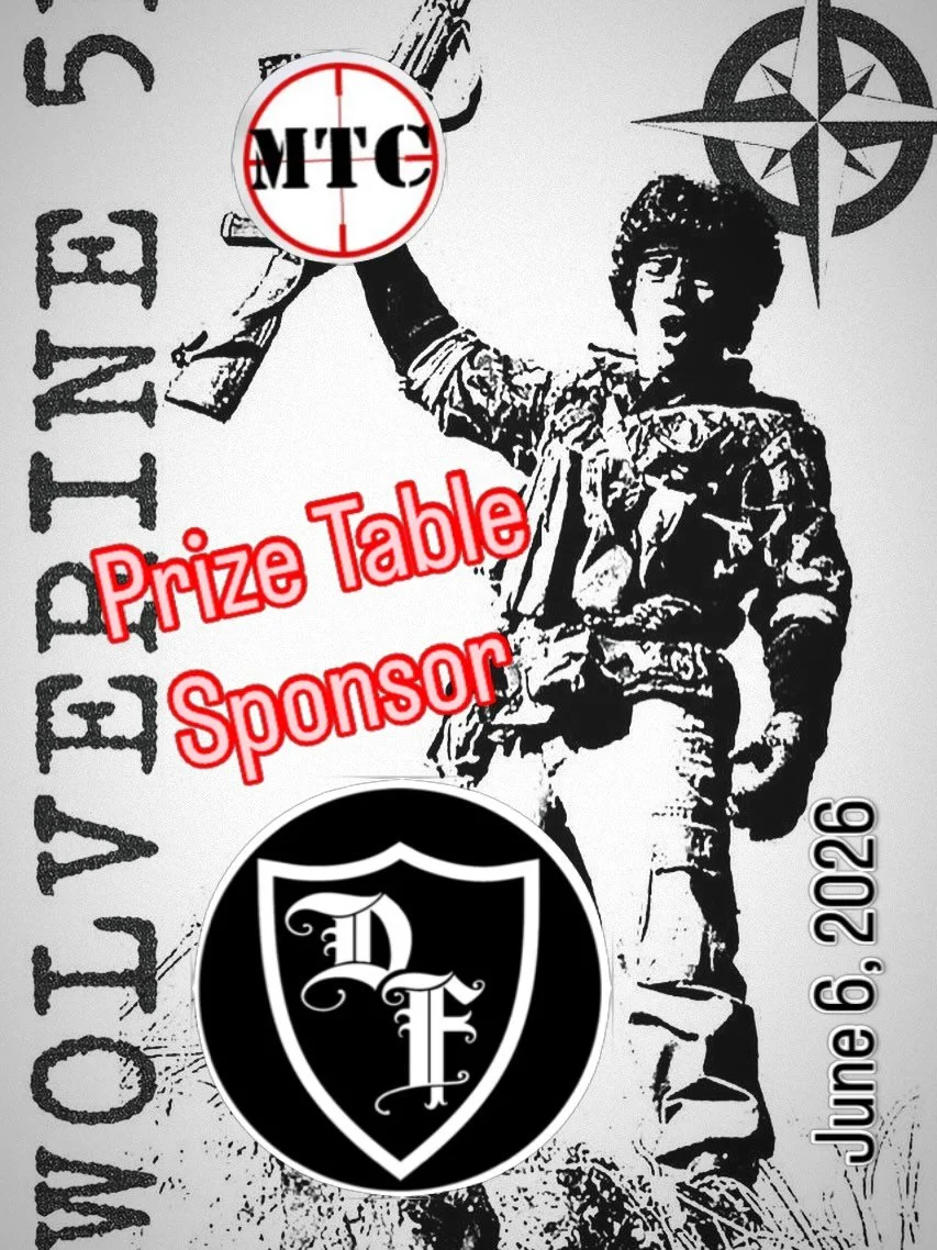 Thank you Dynamic Fuzz for supporting the prize table at the 11th annual Wolverine 5K Tactical Adventure Race. June 6, 2026 at Marksmanship Training Center. @dynamicfuzz @marksmanship_training_center