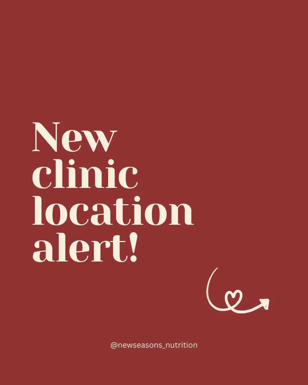 Excited to introduce a new clinic location!