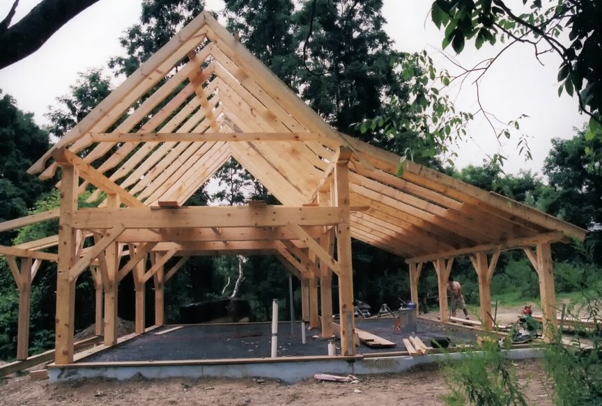 16 x 28 Barn with Lean-To & Porch