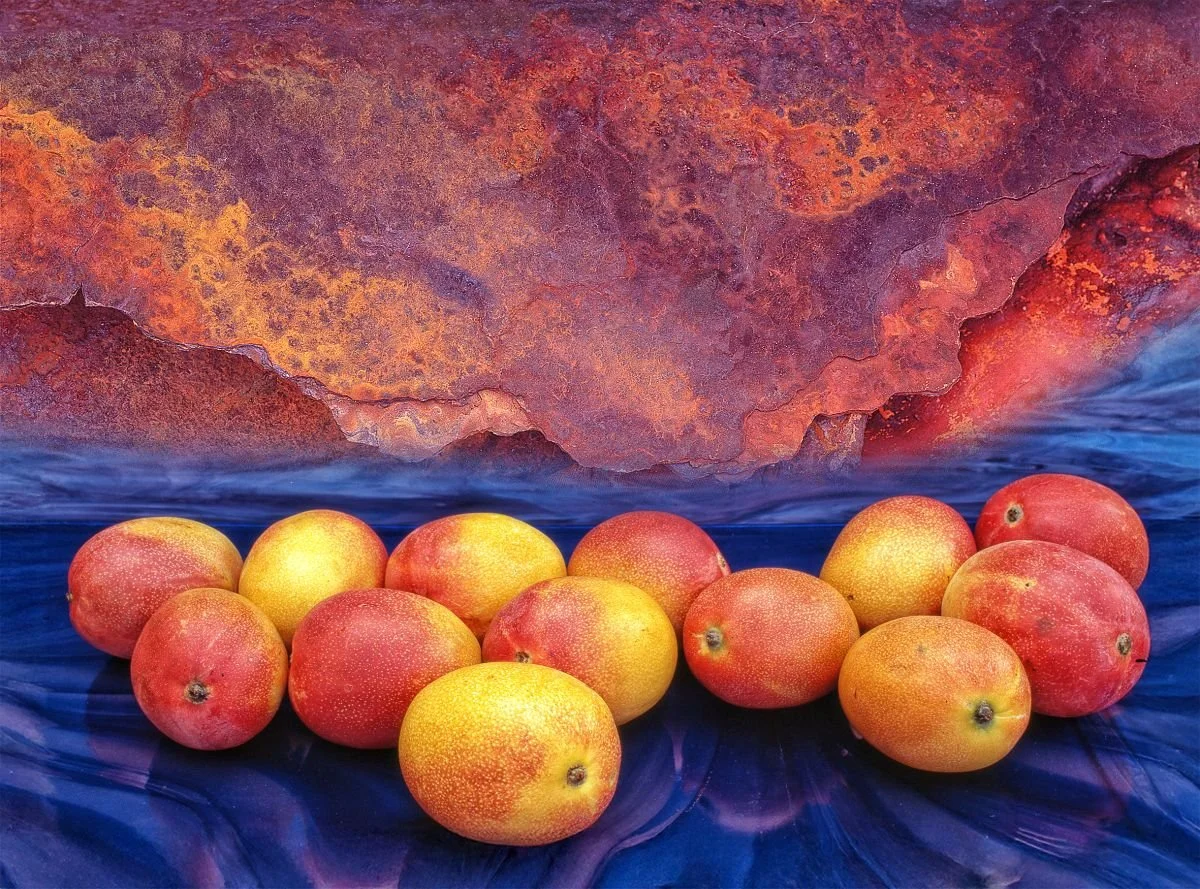 Bodegón digital de Mangos. 2024