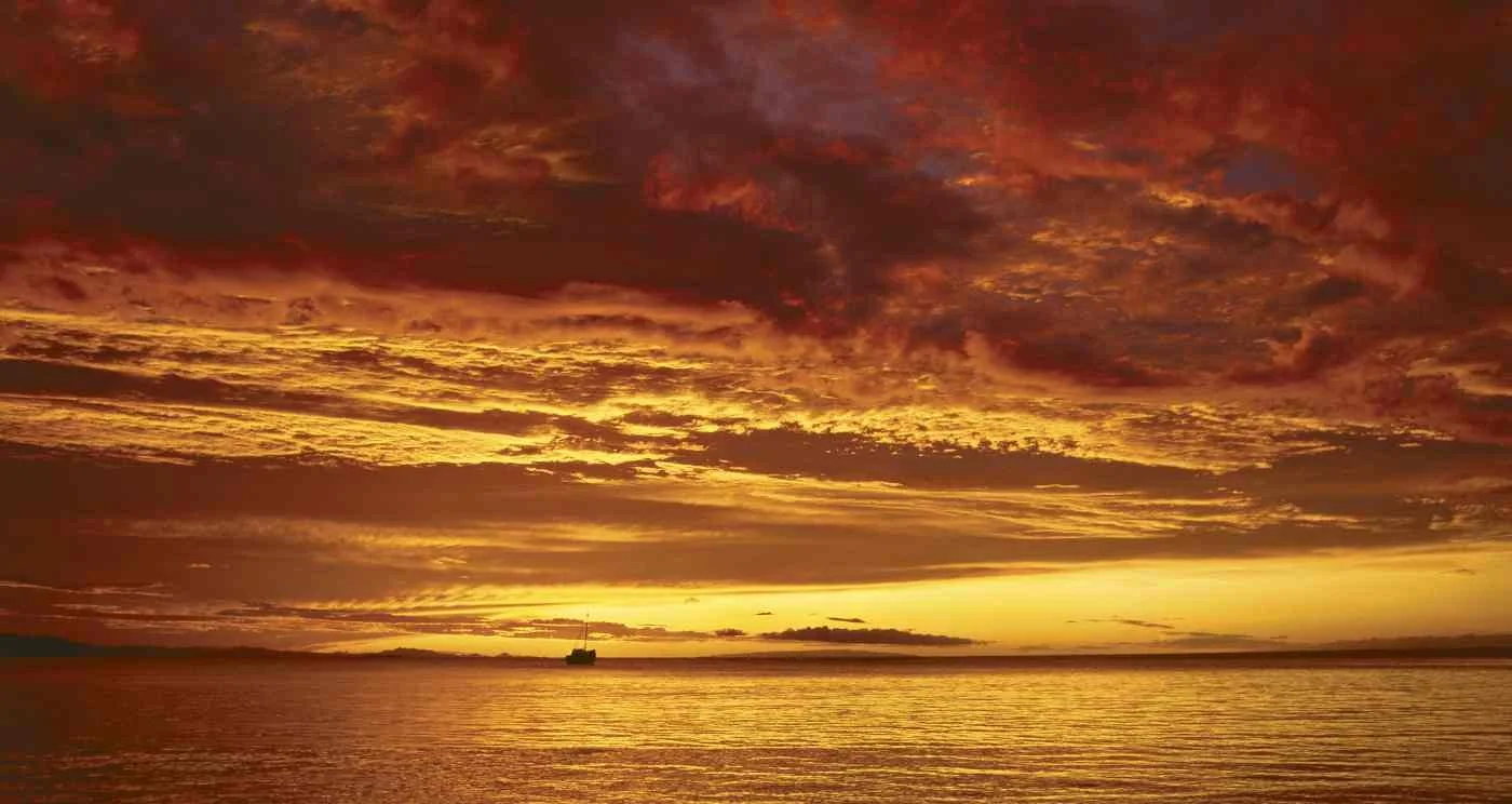 Atardecer en La Caleta, La Romana. 2007