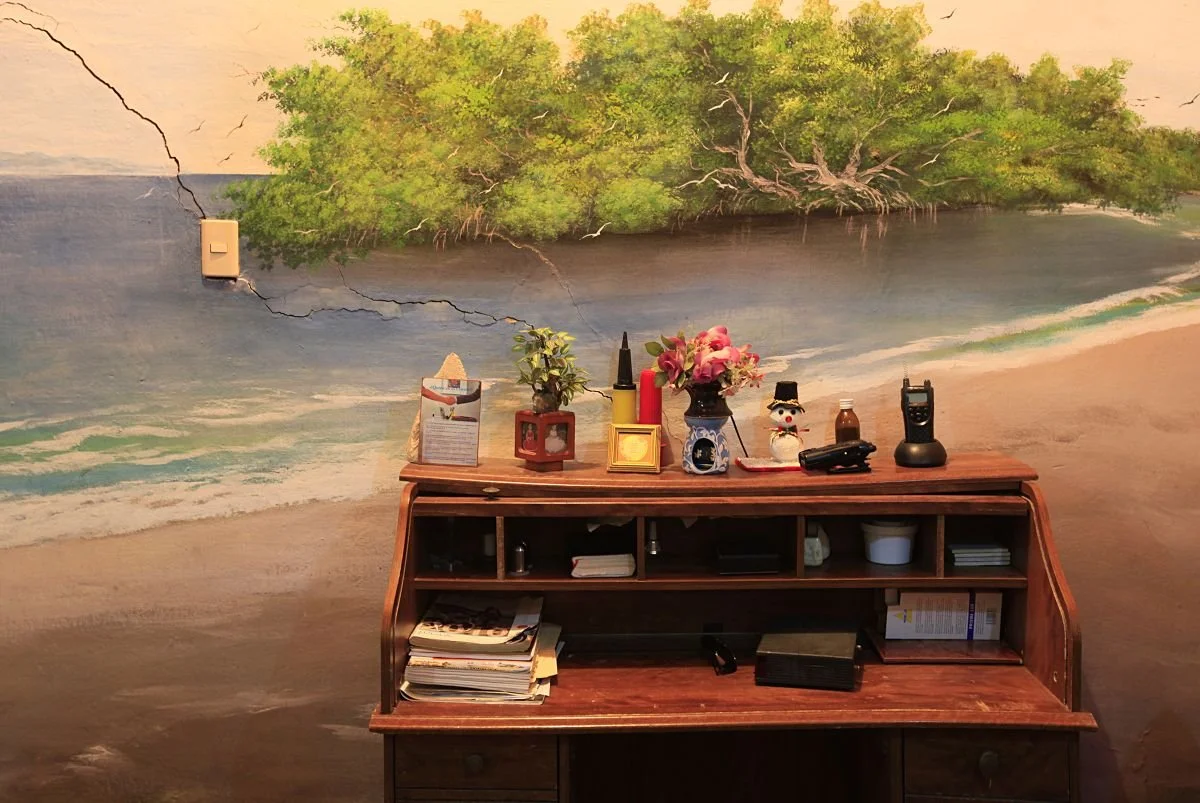 Escritorio del Hotel Guarocuya, Barahona. 2018