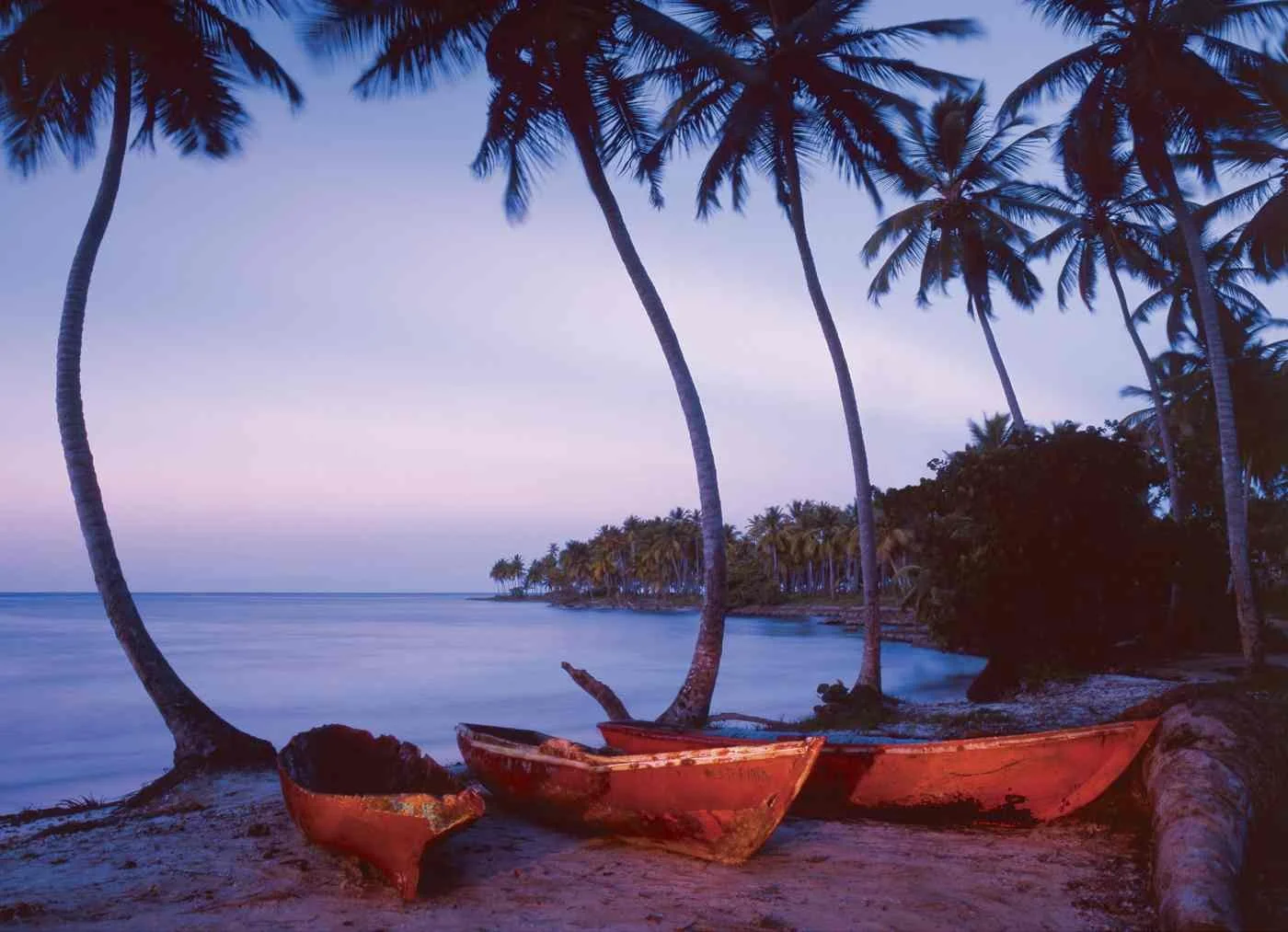 Anocheciendo en Las Galeras, Samaná. 2007