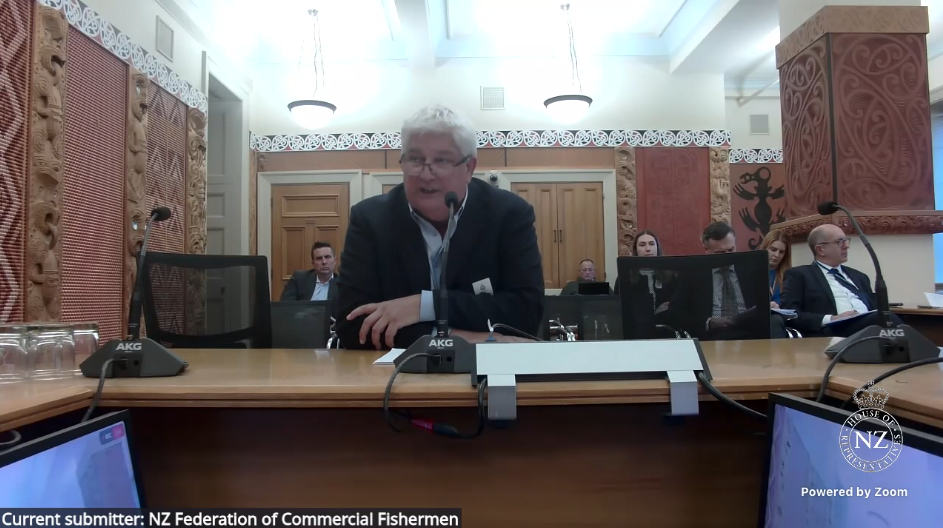Watch: Federation presents to Primary Production Committee on Fisheries Amendment Bill