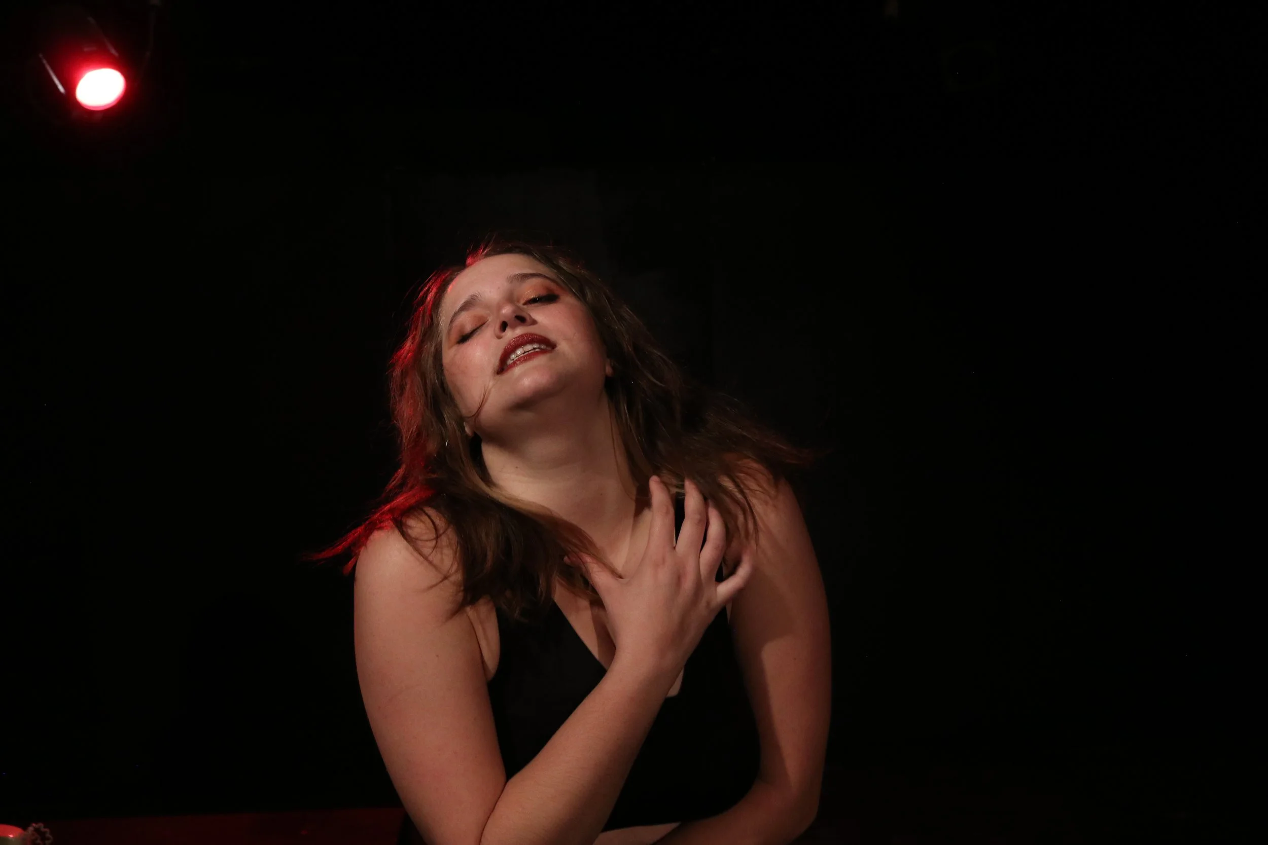 From a rehearsal of the student-written cabaret "Seven Deadly Sins", Oct 2022.

Client: Off Off Broadway (University of South Carolina)
Actor: Mary Baker