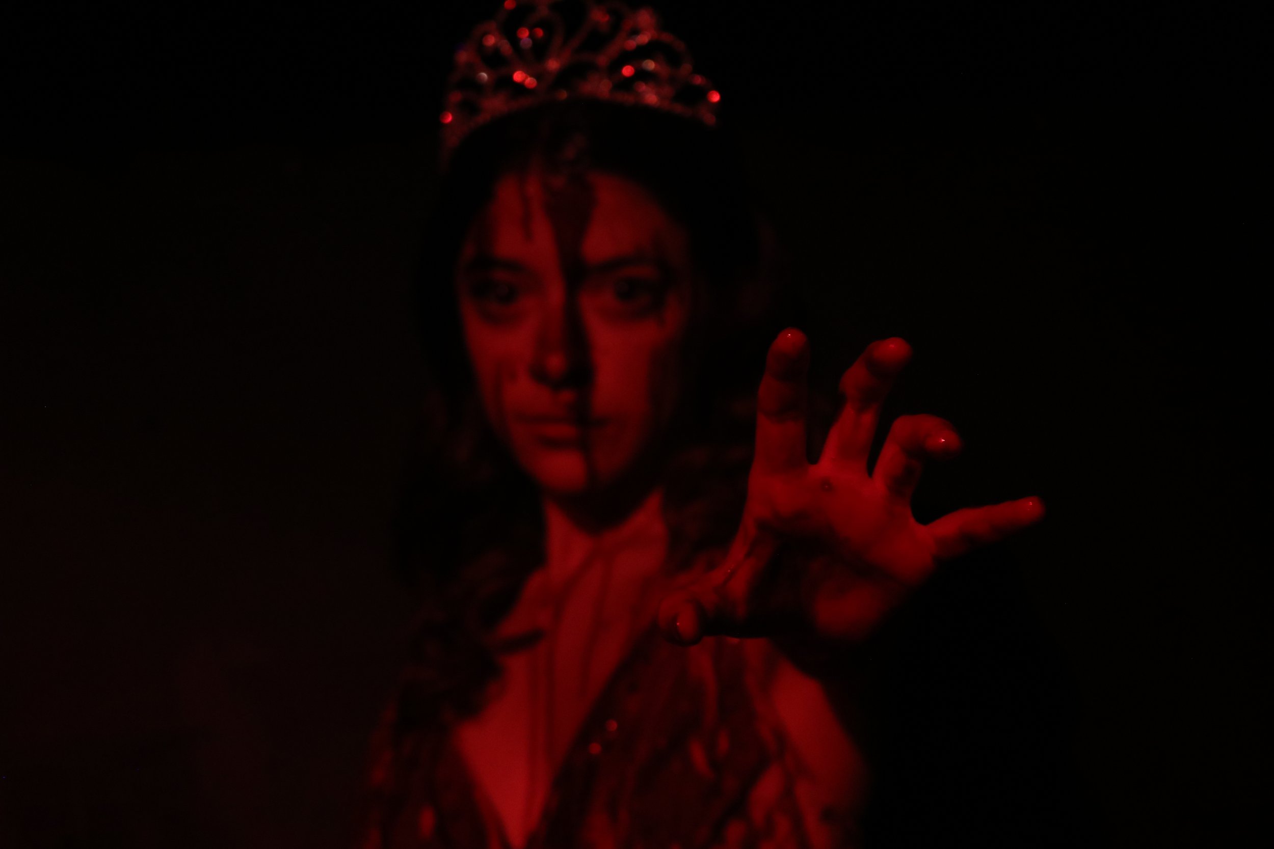 From a photoshoot promoting "Carrie", Mar 2022. The bloody Prom Queen.

Client: Off Off Broadway (University of South Carolina)
Actor: Haleigh Millwood