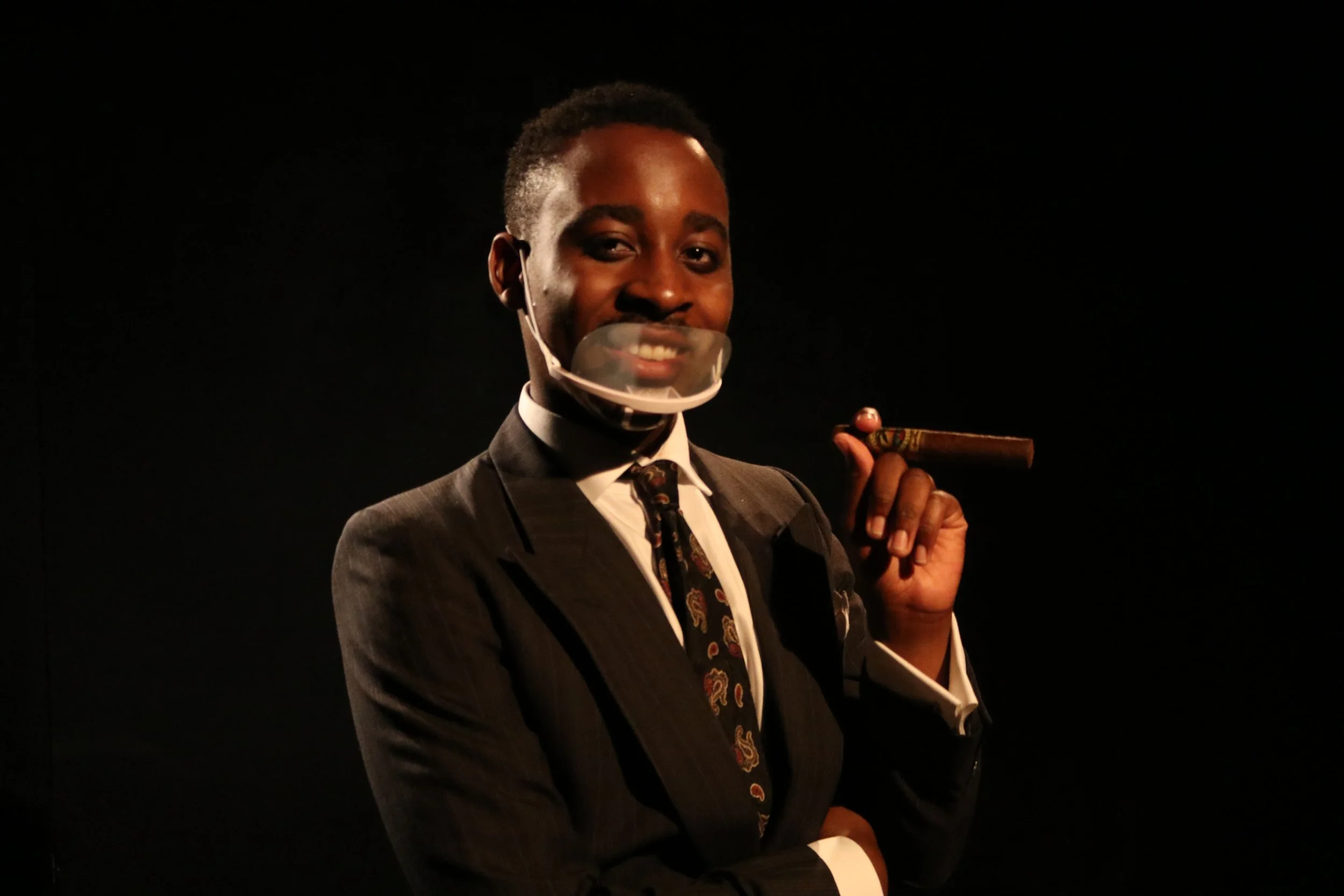 From a photoshoot promoting "The Addams Family", Oct 2021. Gomez Addams with a cigar.

Client: Off Off Broadway (University of South Carolina)
Actor: Nigel Grant