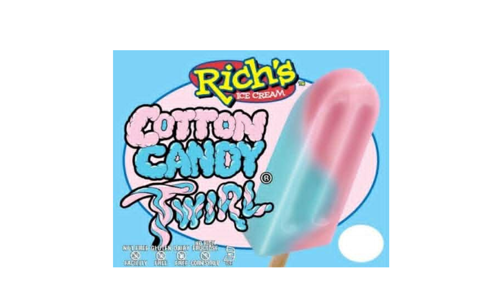  Light, fluffy cotton candy flavor in a frozen treat. Sweet, fun, and impossible to resist.