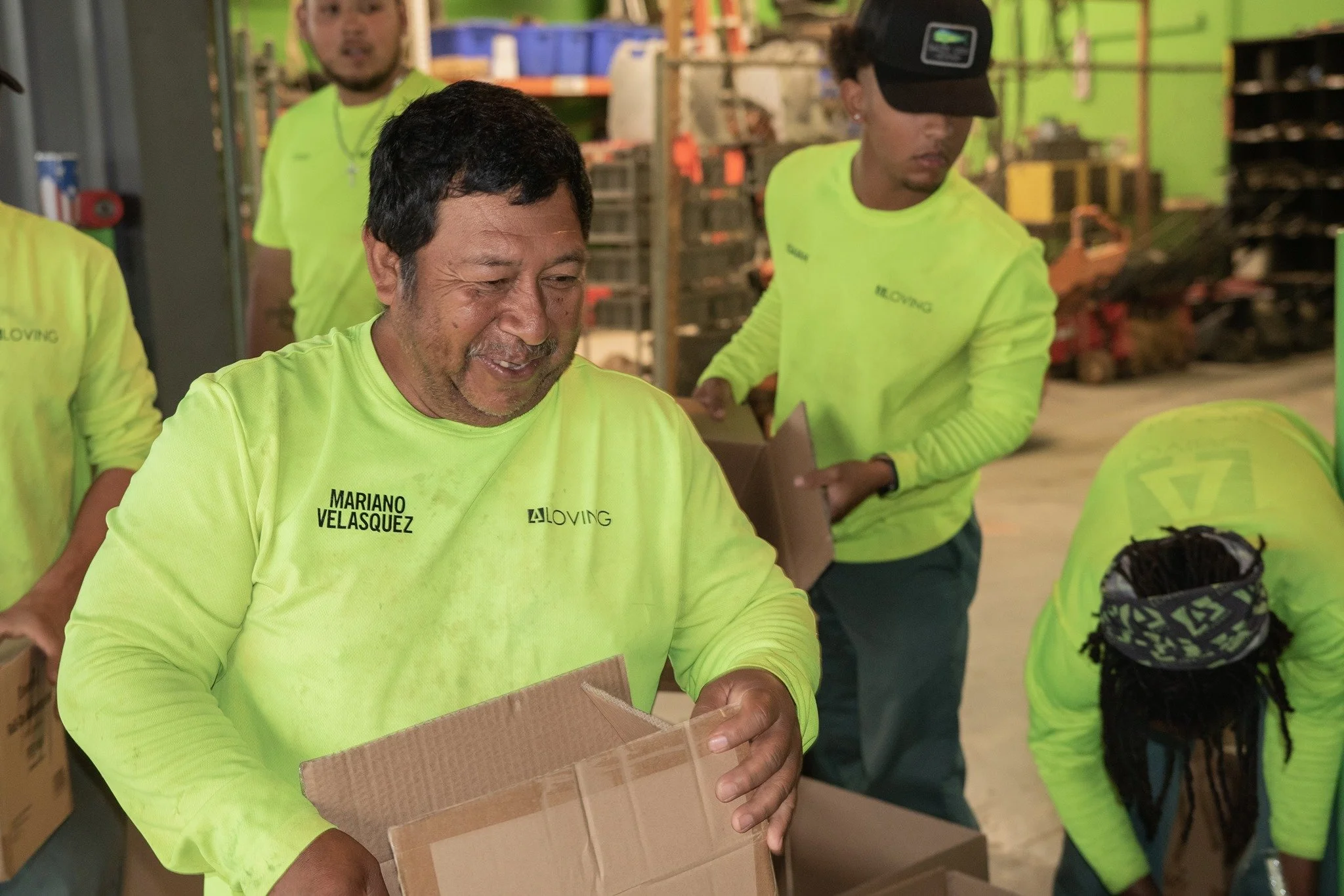 LOVING crew member serving people in need during LOVE Week in Charlotte, NC.