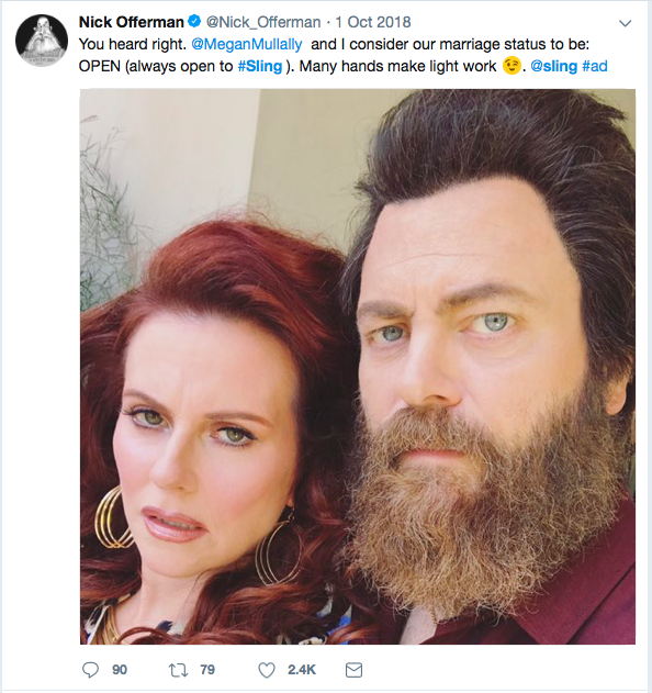Nick's social post