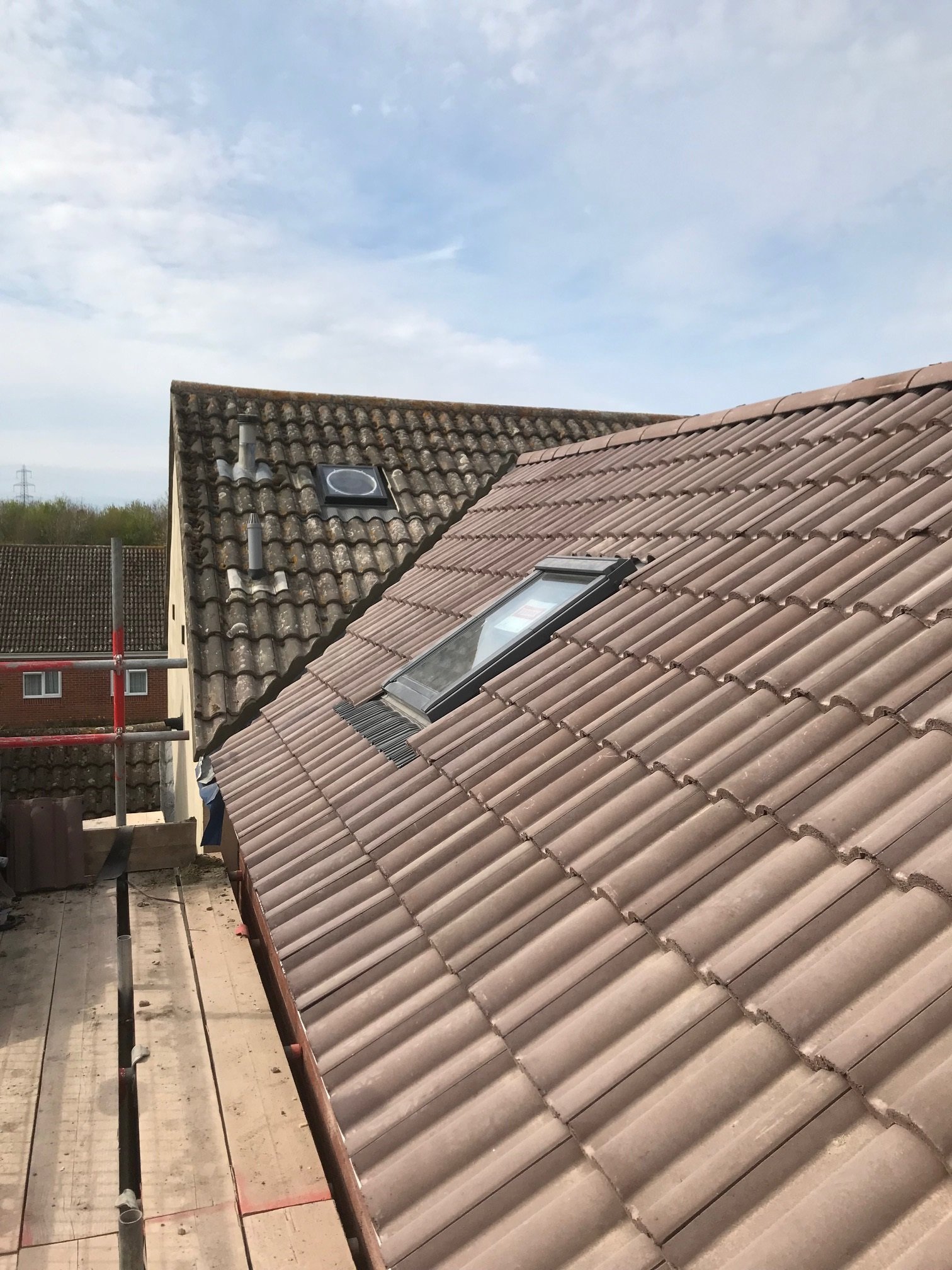 New roof with Velux window