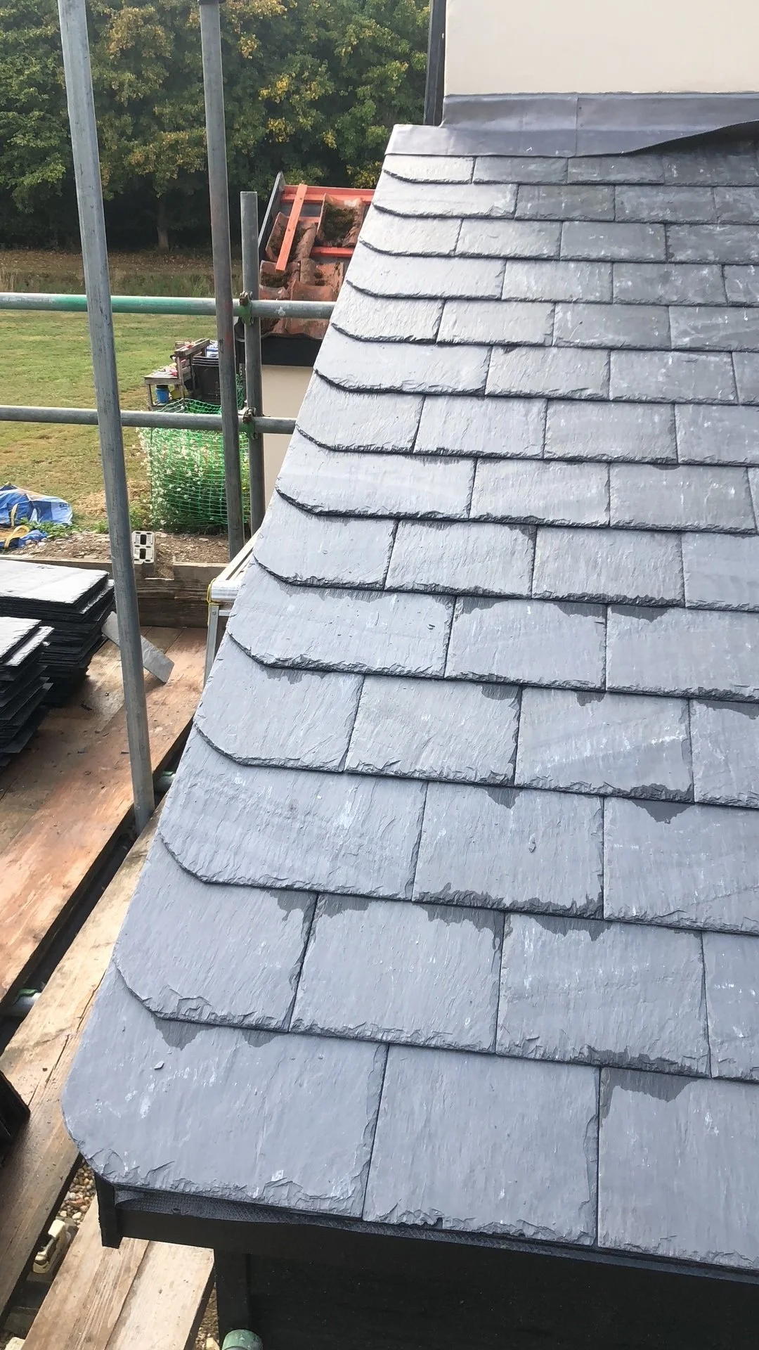 Slate roofing